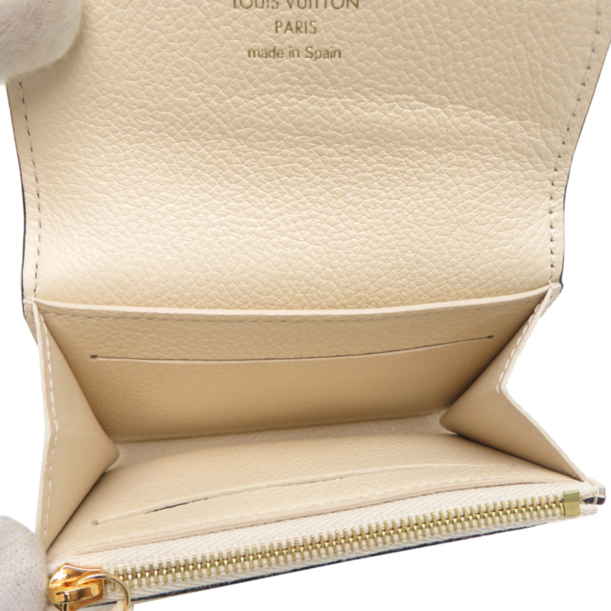 Louis Vuitton Cream Monogram Empreinte Coin Purse/Coin Case (Pre-Owned)
