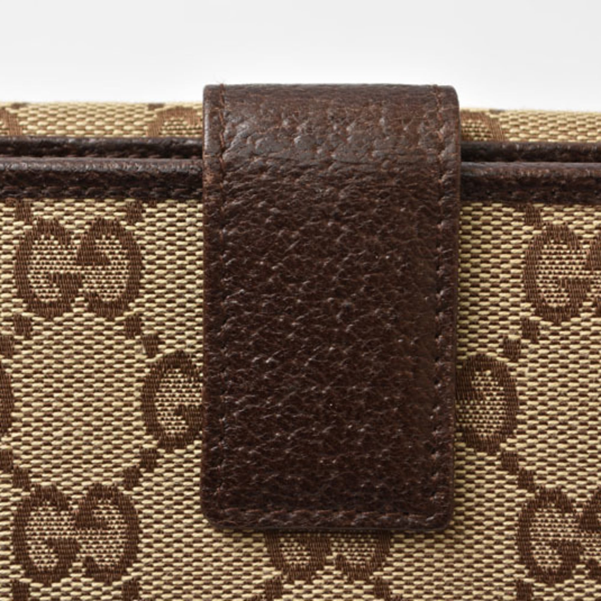 Gucci Beige Brown Gg Canvas Coin Purse/Coin Case (Pre-Owned)