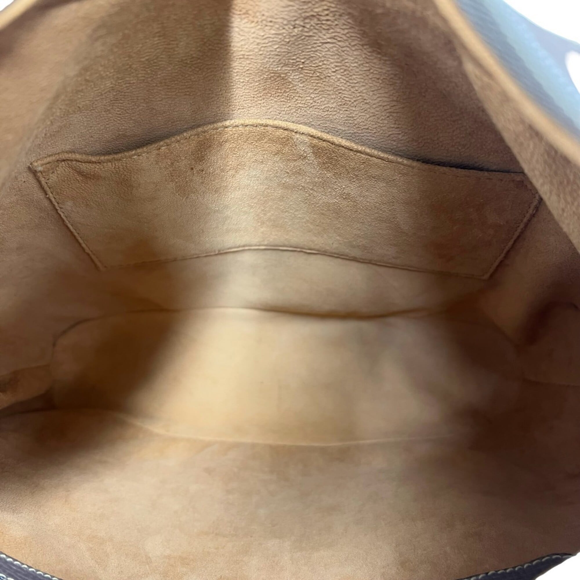 Loewe Brown Leather Shoulder Bag Tote Bag (Pre-Owned)
