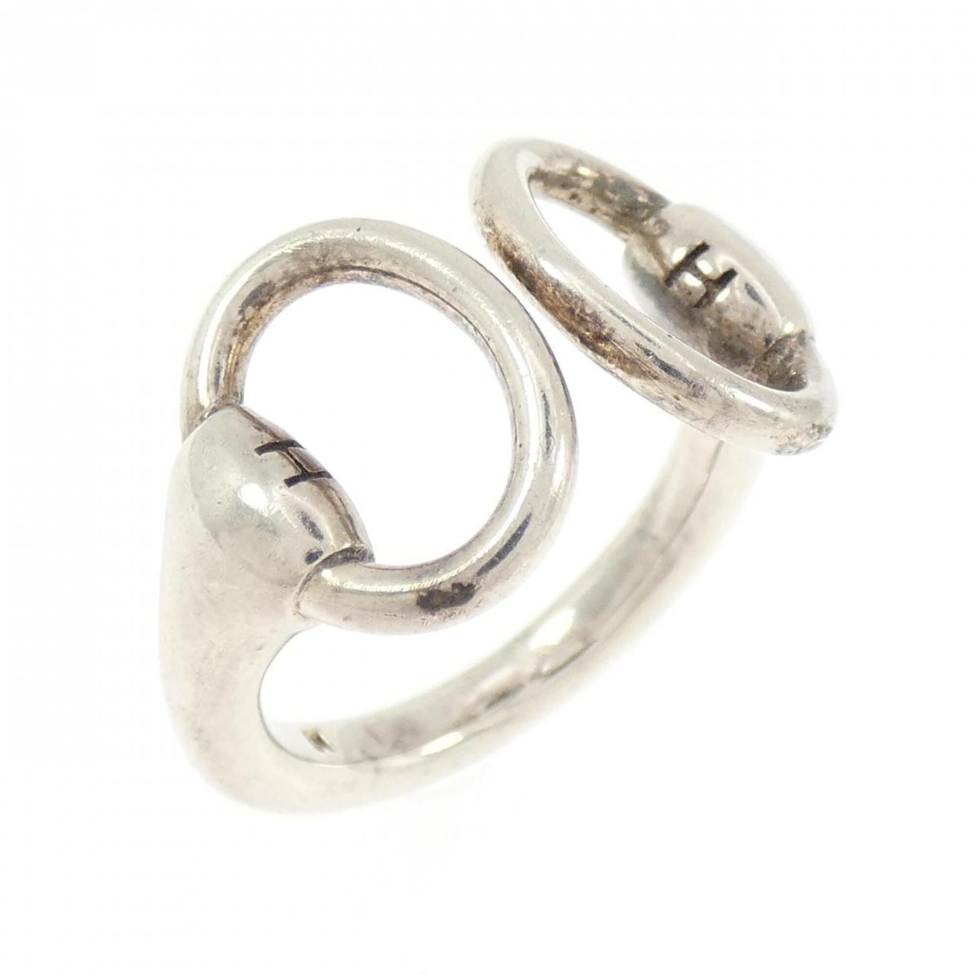 Hermes Silver Silver 925 Band Ring (Pre-Owned)