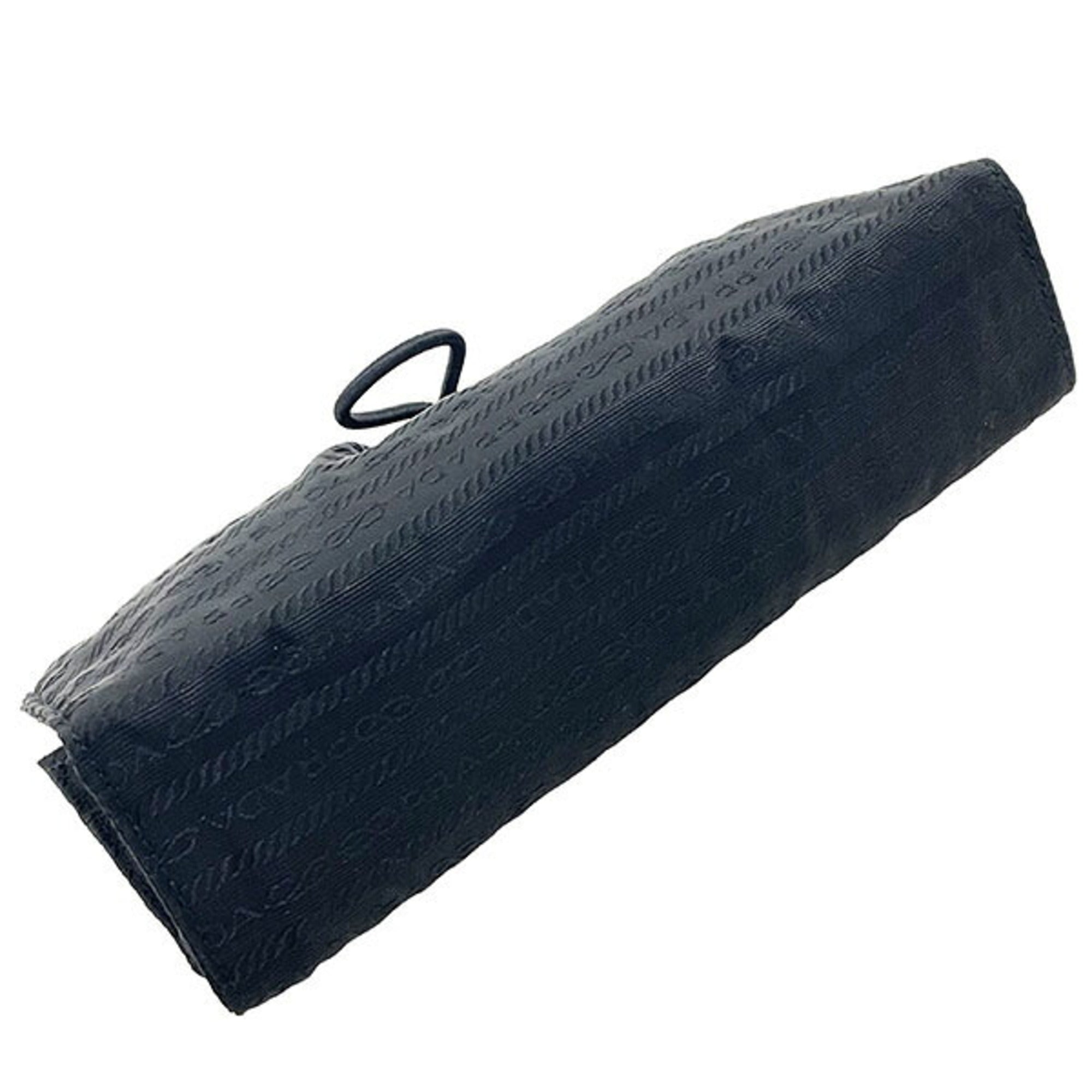 Prada Black Nero Tessuto Pouch (Pre-Owned)