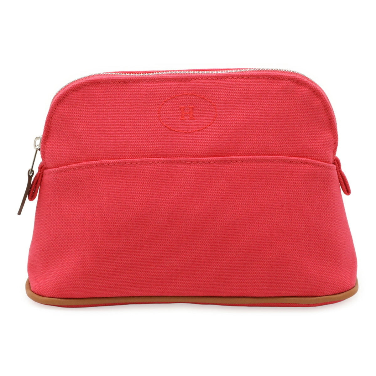 Hermes Fuchsia Canvas Pouch (Pre-Owned)