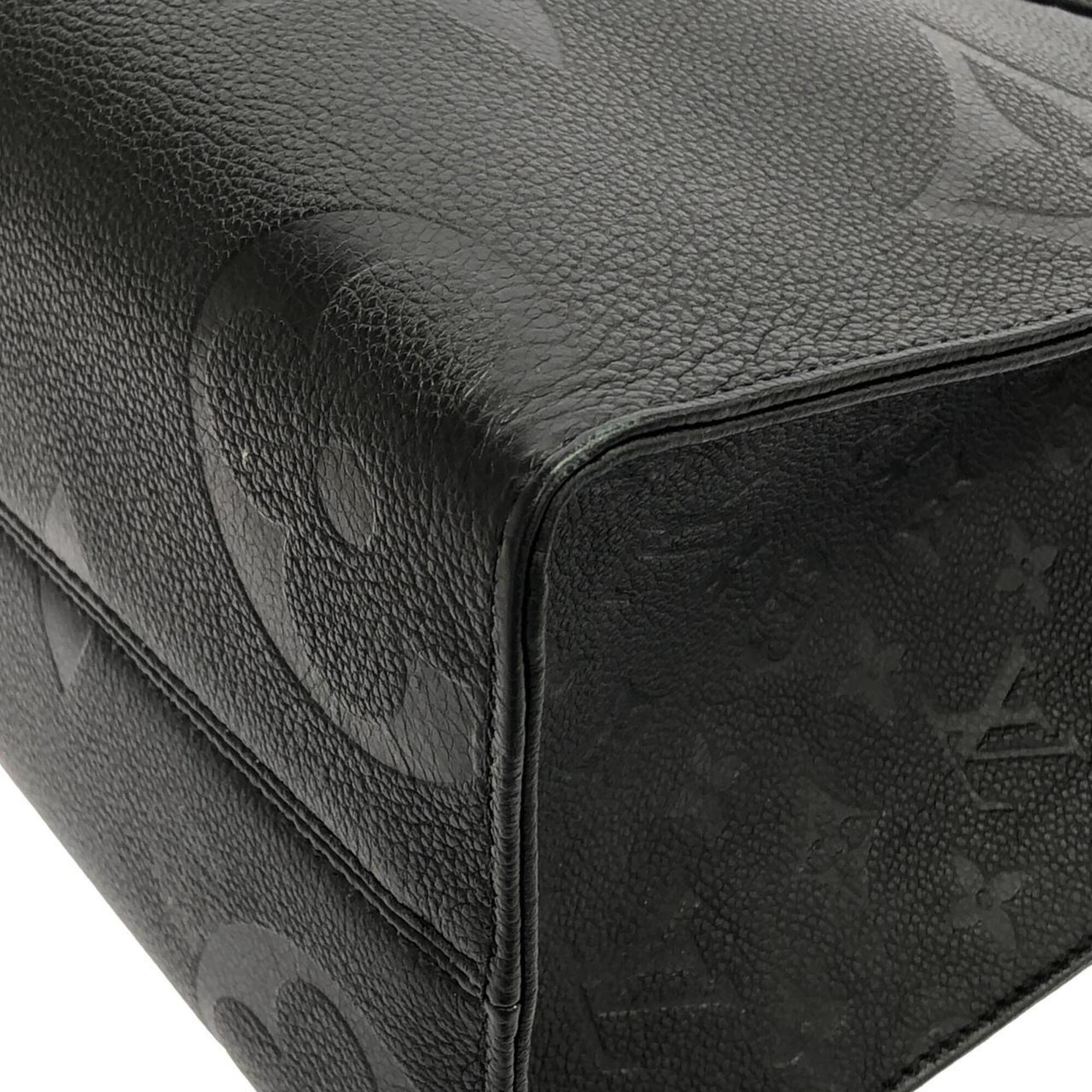 Louis Vuitton Black Leather Handbag (Pre-Owned)