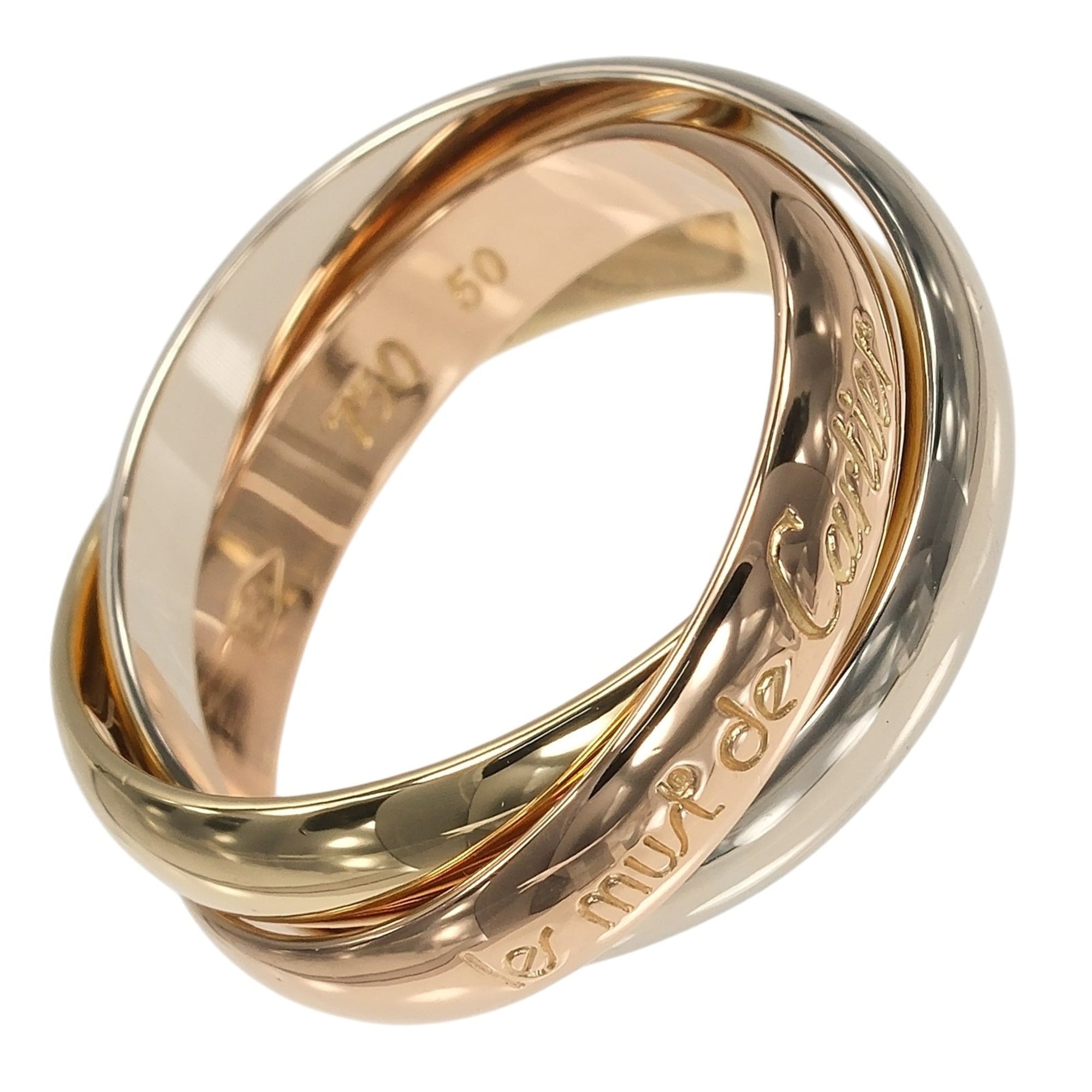 Cartier Yellow Gold (18K) Pink Gold (18K) White Gold (18K) Band Ring (Pre-Owned)