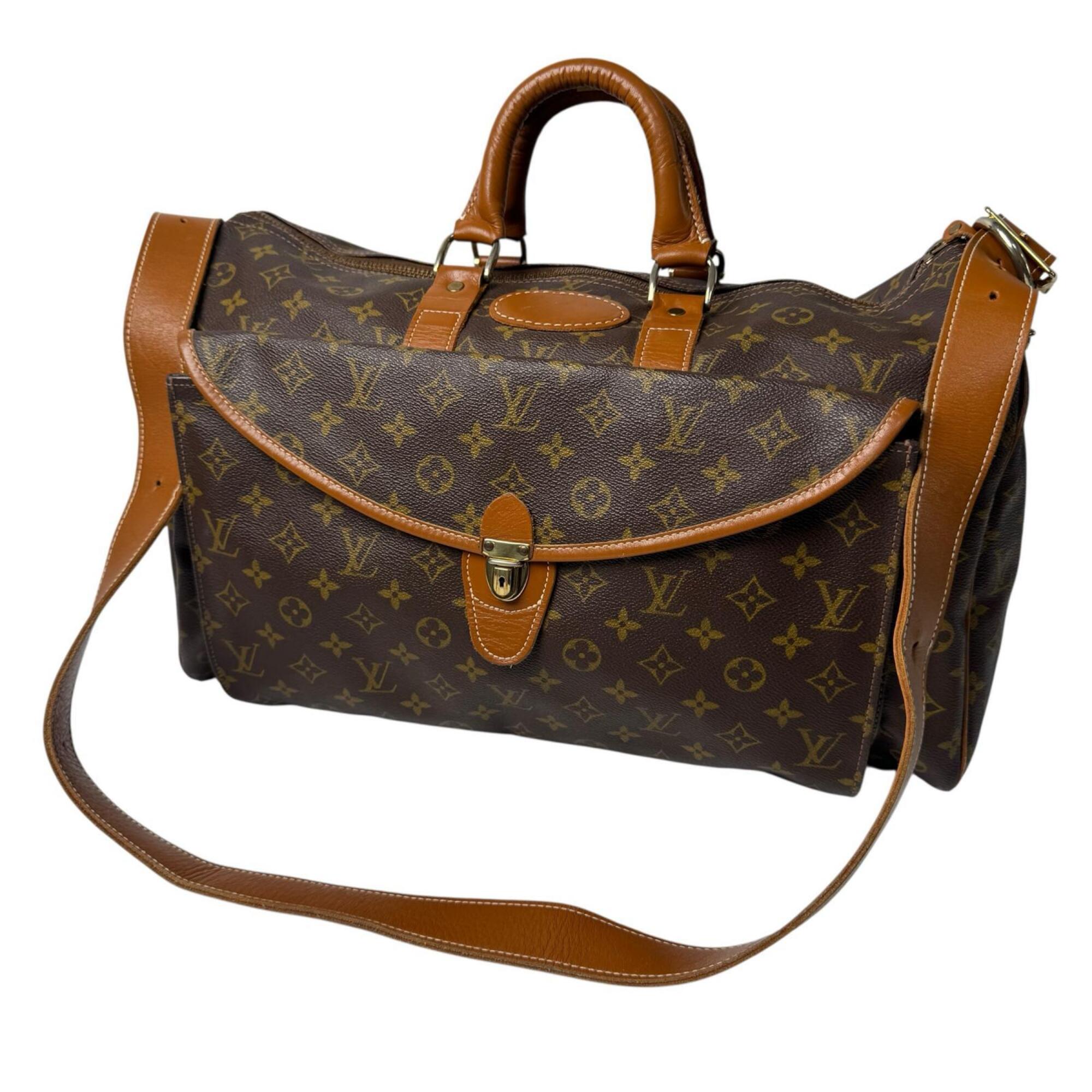 Louis Vuitton Brown Leather Pvc Boston Bag (Pre-Owned)
