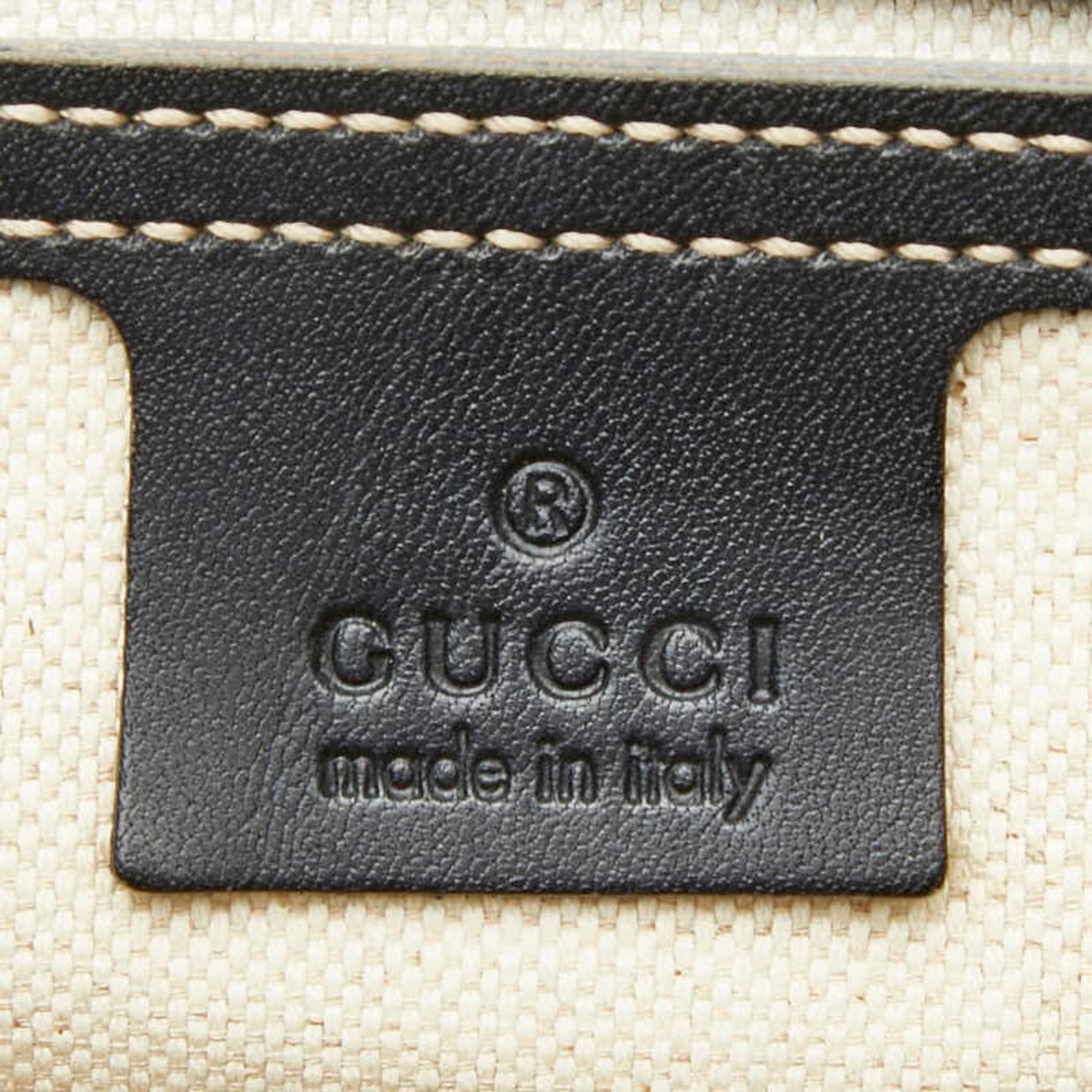Gucci Beige Pvc Leather Tote Bag (Pre-Owned)