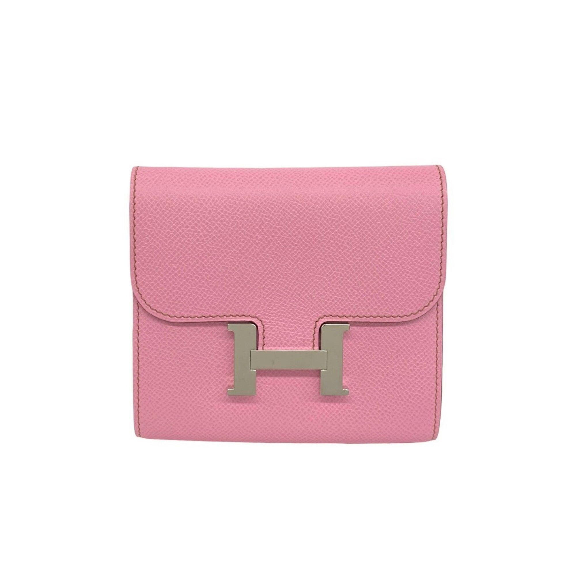 Hermes Pink Epsom Leather Wallet (Bi-Fold) (Pre-Owned)