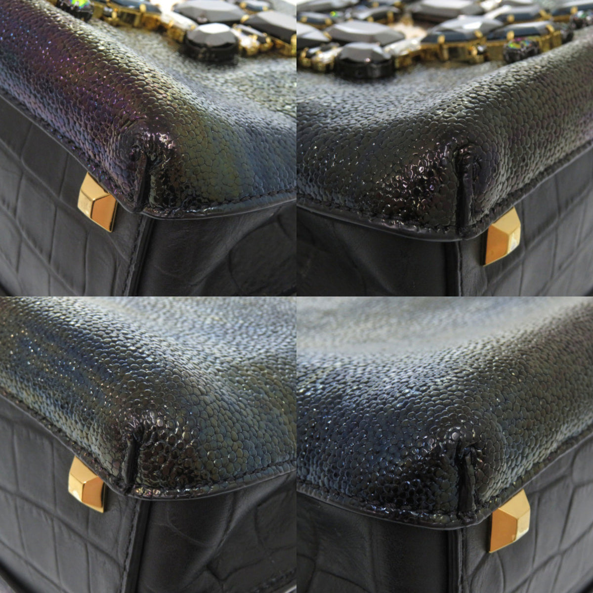 Mcm Black Patent Leather Handbag (Pre-Owned)