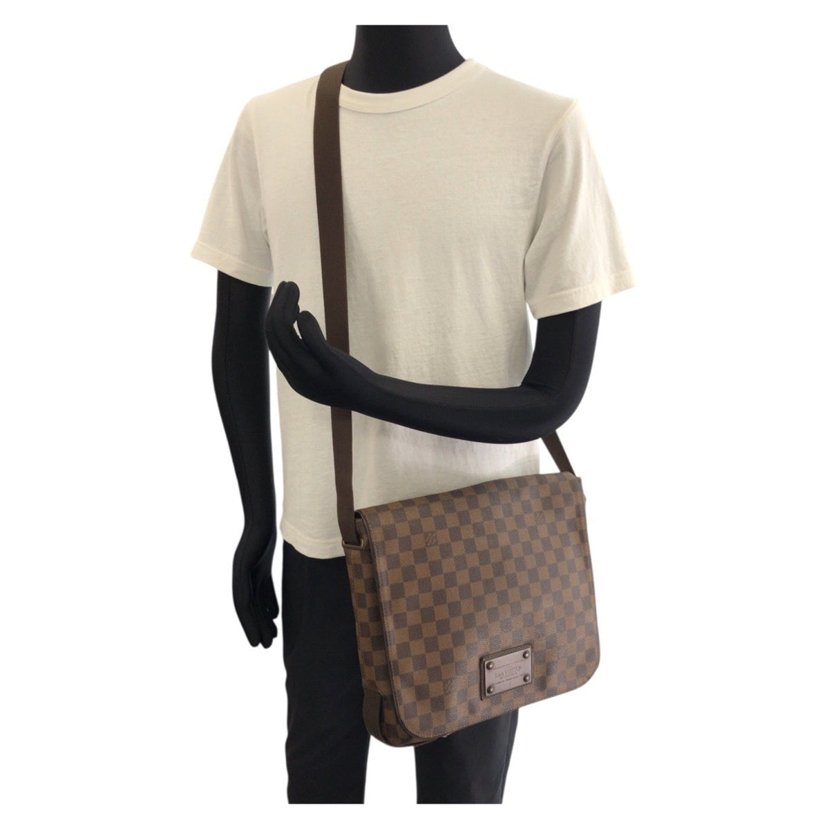 Louis Vuitton Damier Brown Pvc Messenger Bag Shoulder Bag (Pre-Owned)