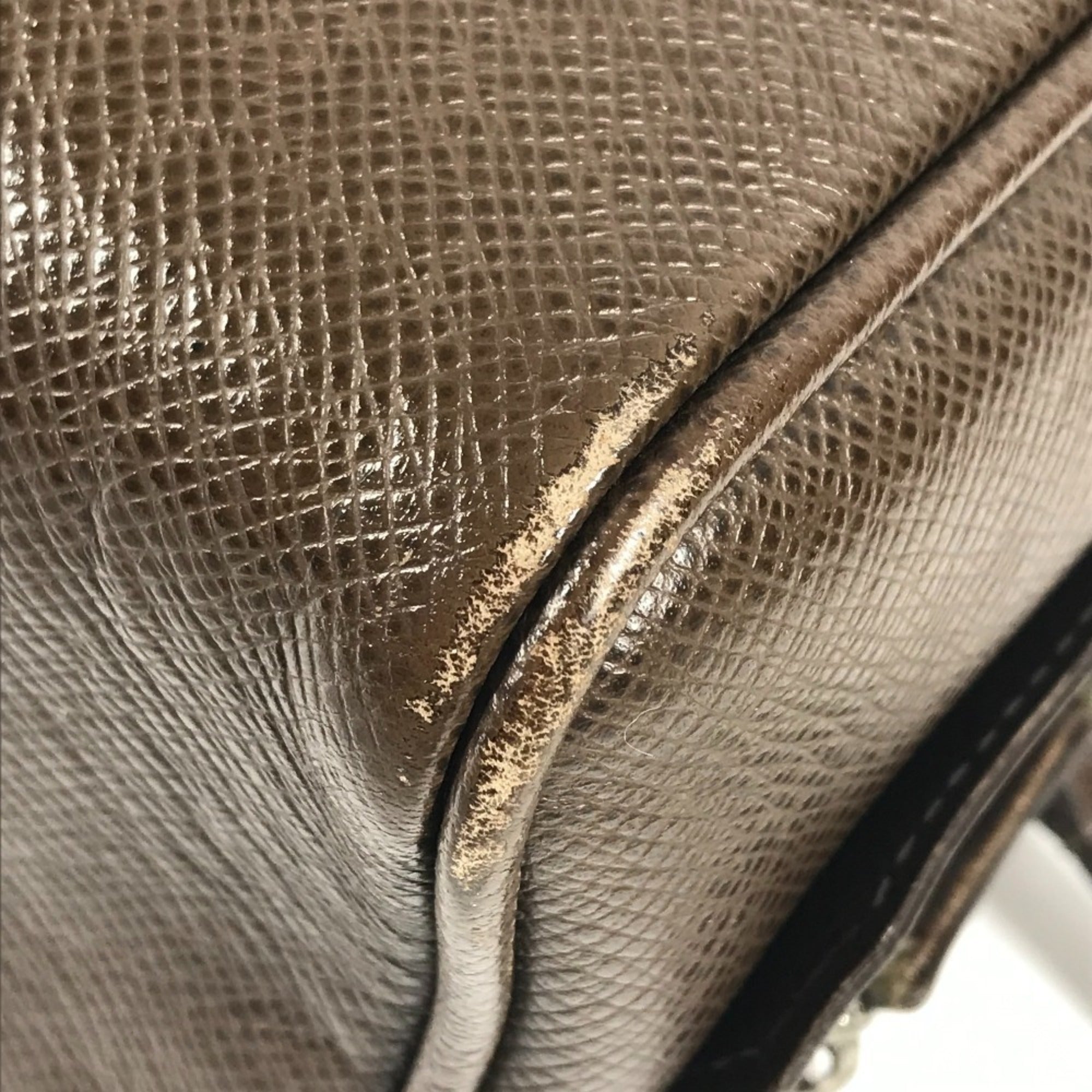 Louis Vuitton Brown Grizzly Taiga Leather Pouch (Pre-Owned)