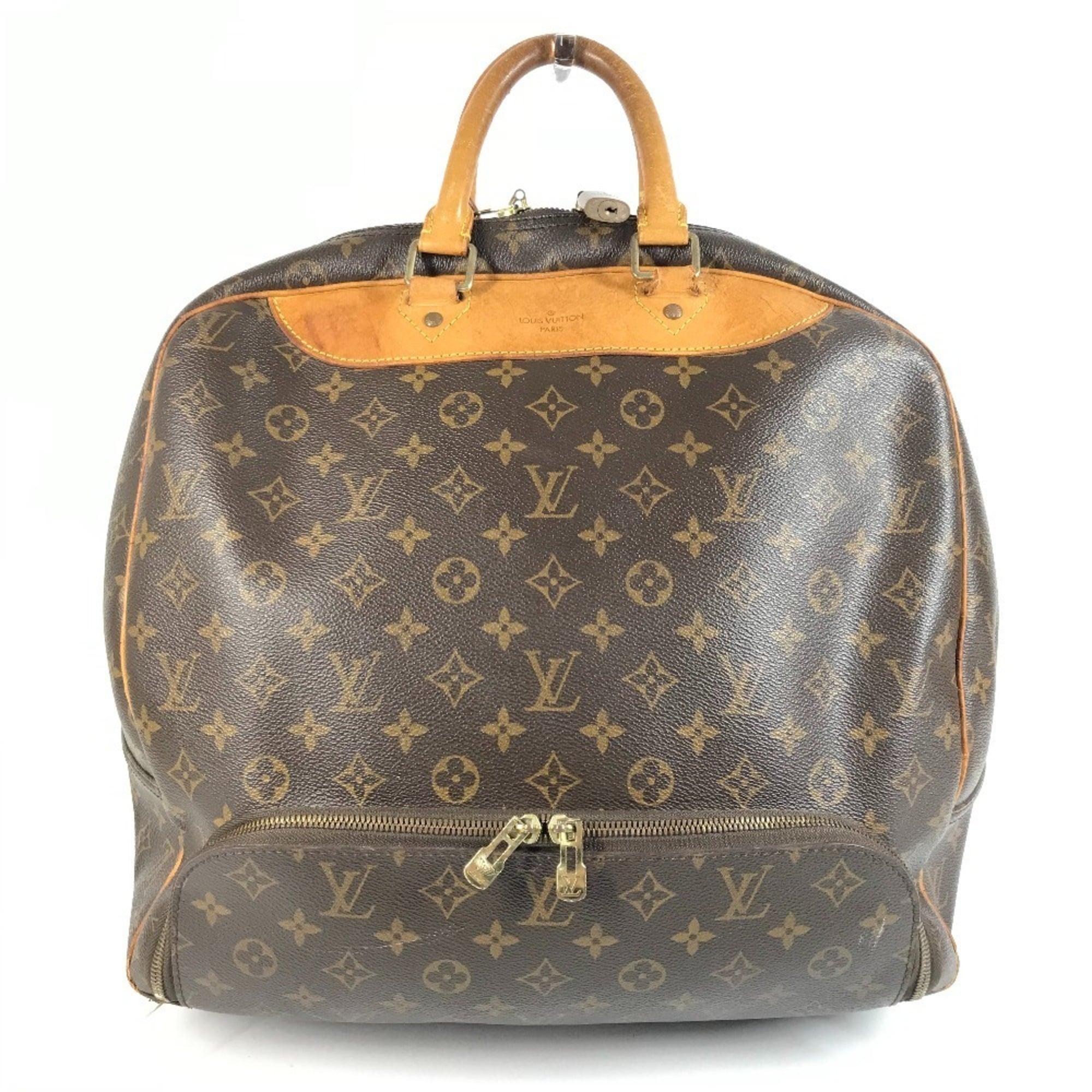 Louis Vuitton Brown Monogram Boston Bag Handbag Tote Bag (Pre-Owned)