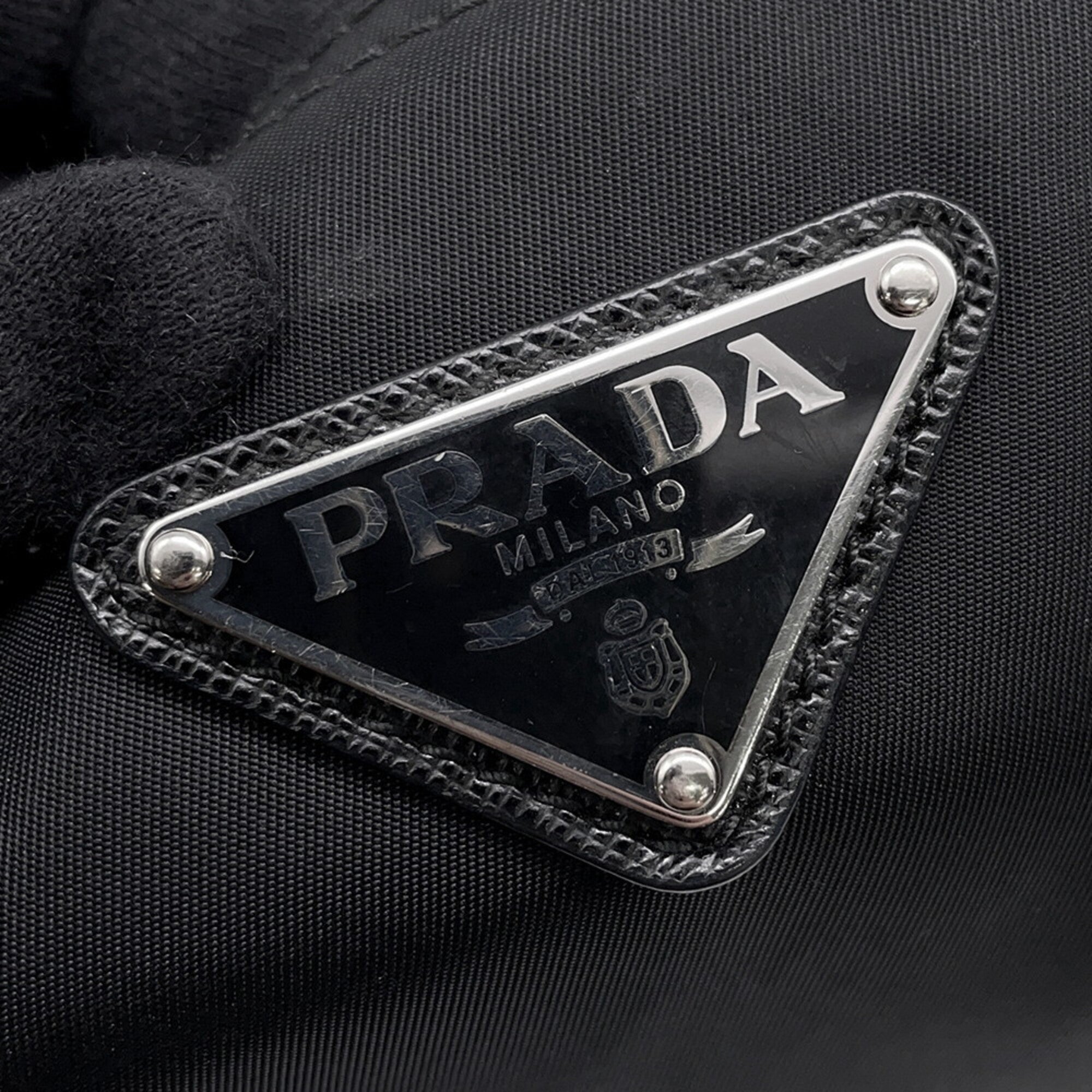 Prada Black Nylon Handbag (Pre-Owned)
