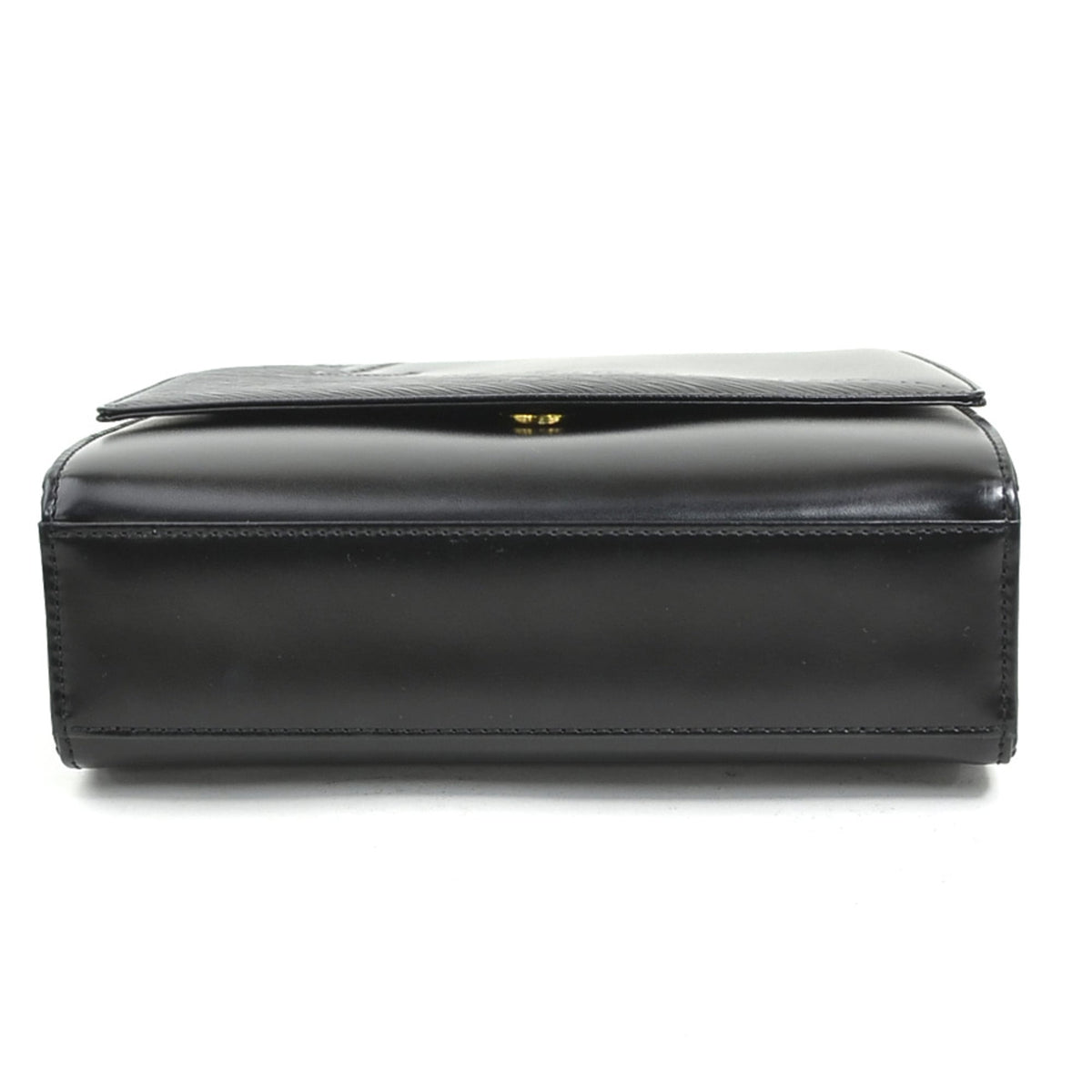 Louis Vuitton Black Leather Handbag (Pre-Owned)