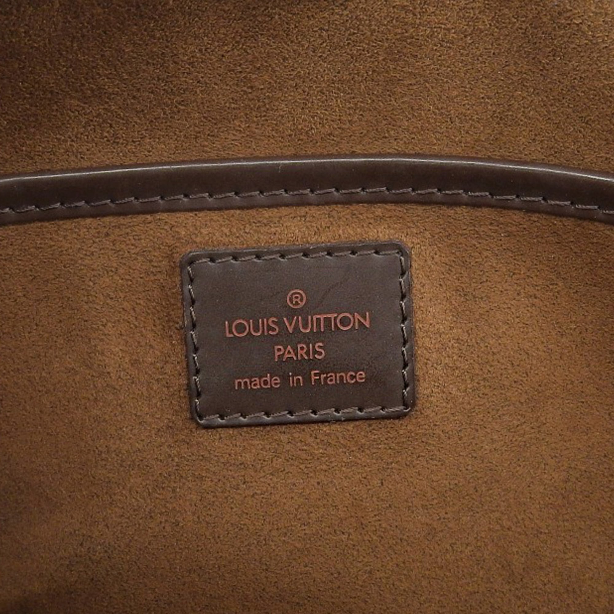 Louis Vuitton Damier Canvas Ebene Pvc Clutch Bag (Pre-Owned)