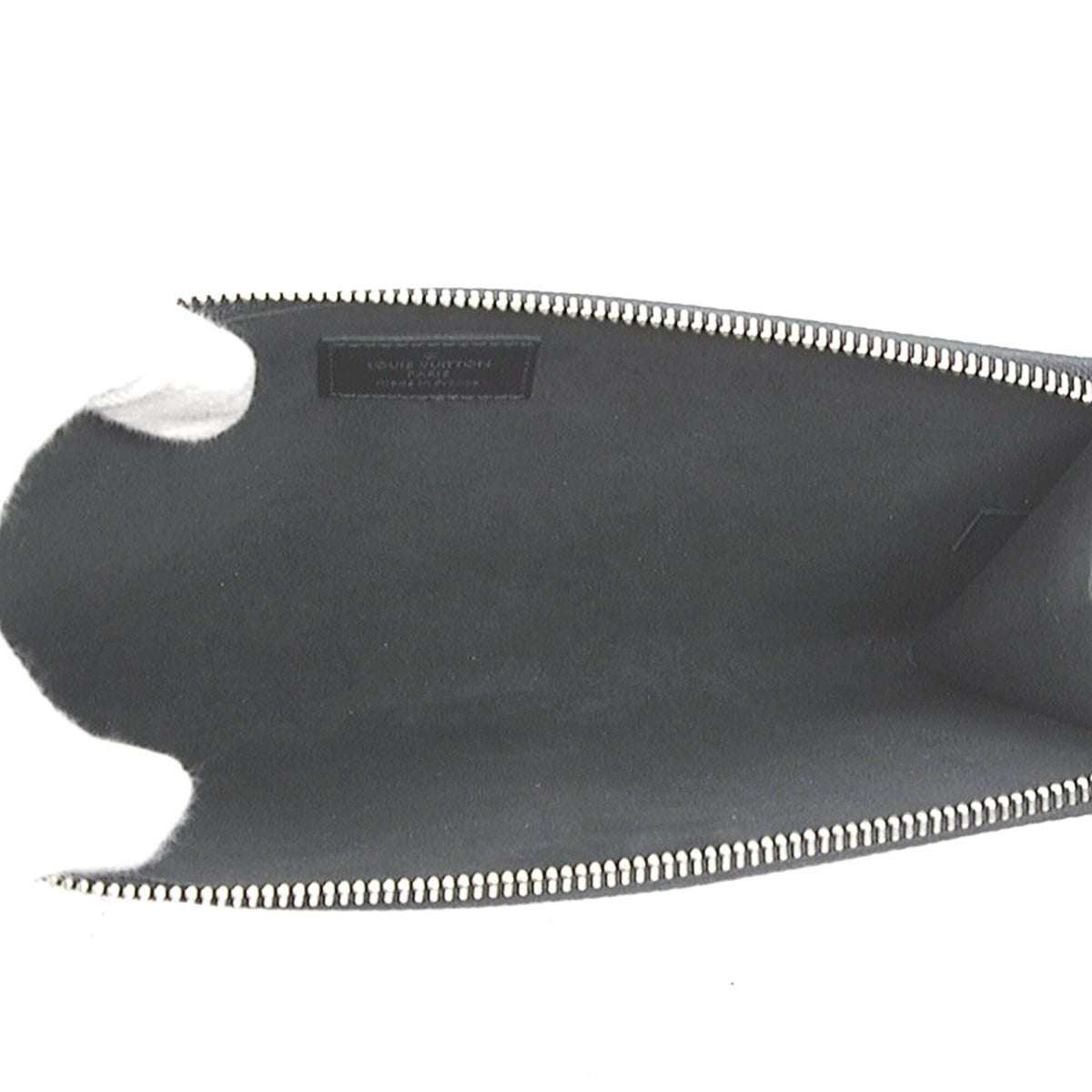 Louis Vuitton Black Silver Epi Leather Clutch Bag Pochette (Pre-Owned)