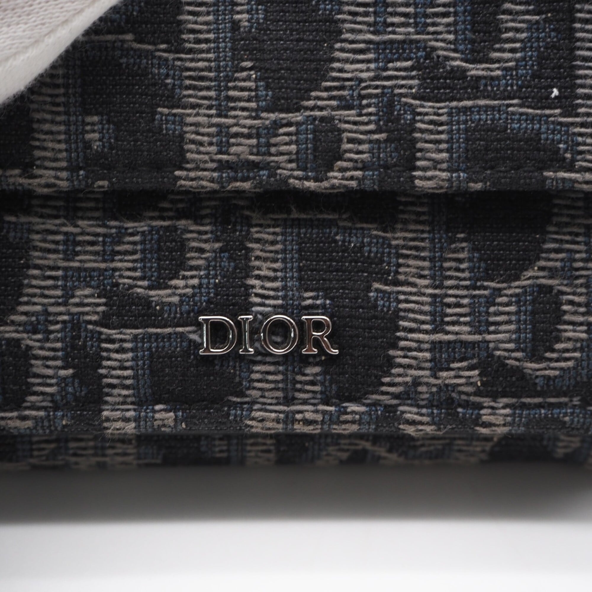 Christian Dior Black Multi-Color Coated Canvas Leather Wallet (Tri-Fold) (Pre-Owned)