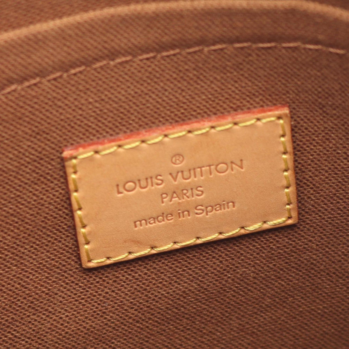Louis Vuitton Brown Monogram Coated Canvas Leather Shoulder Bag (Pre-Owned)