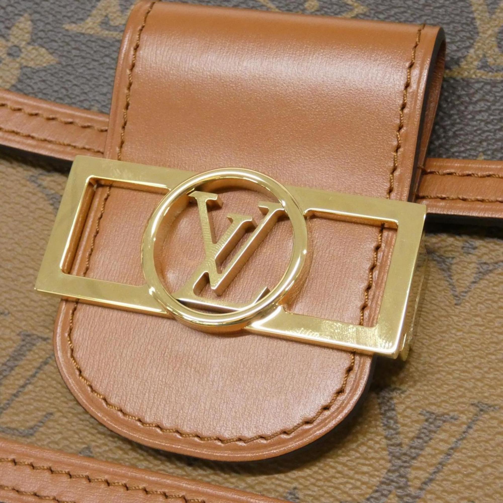 Louis Vuitton Marron Coated Canvas Shoulder Bag (Pre-Owned)