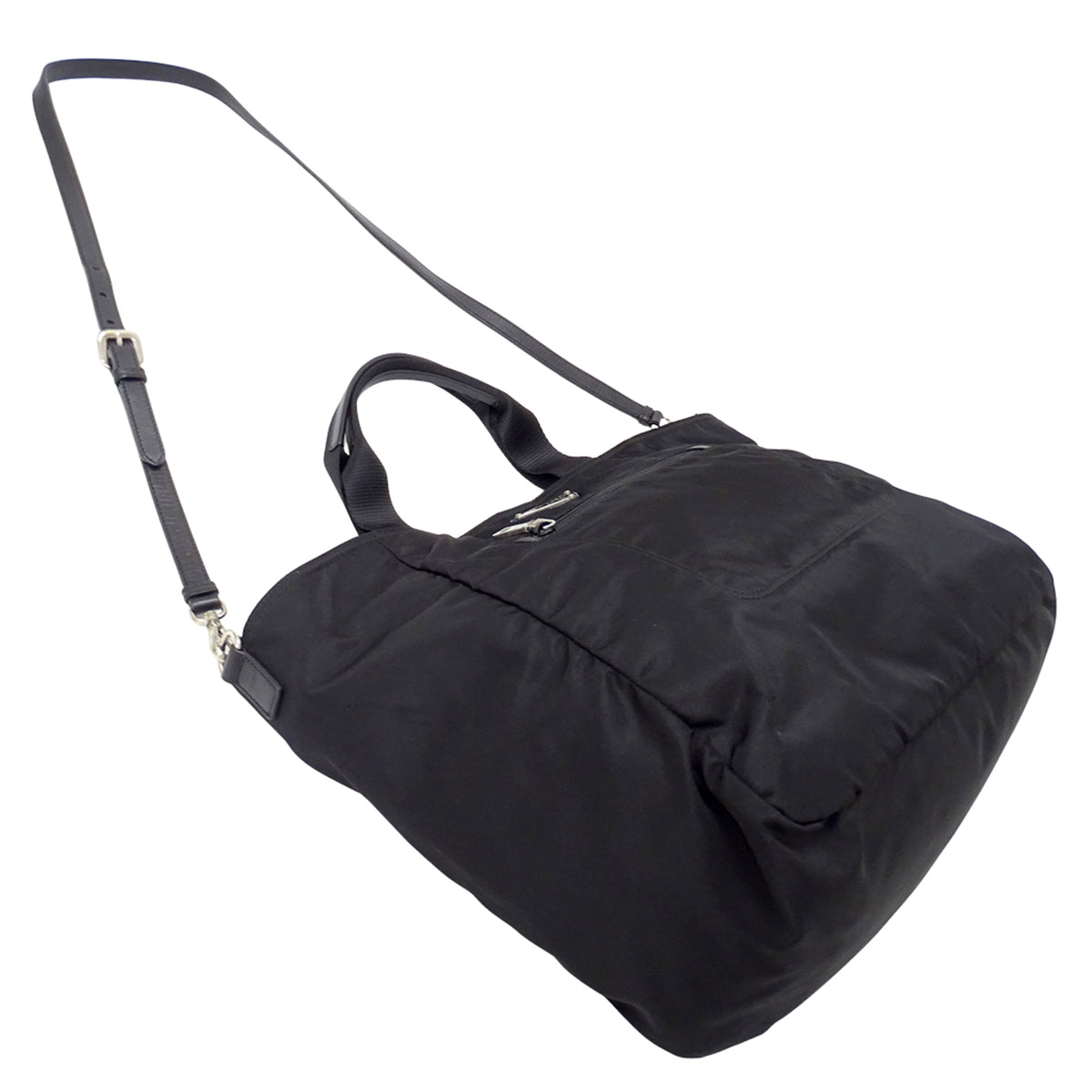 Prada Black Nylon Handbag Shoulder Bag Tote Bag (Pre-Owned)
