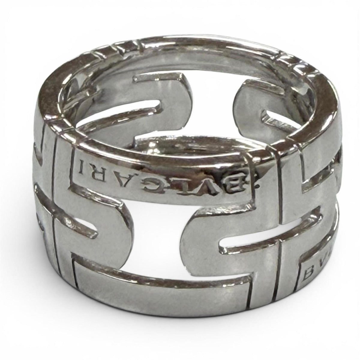 Bvlgari Silver Band Ring (Pre-Owned)