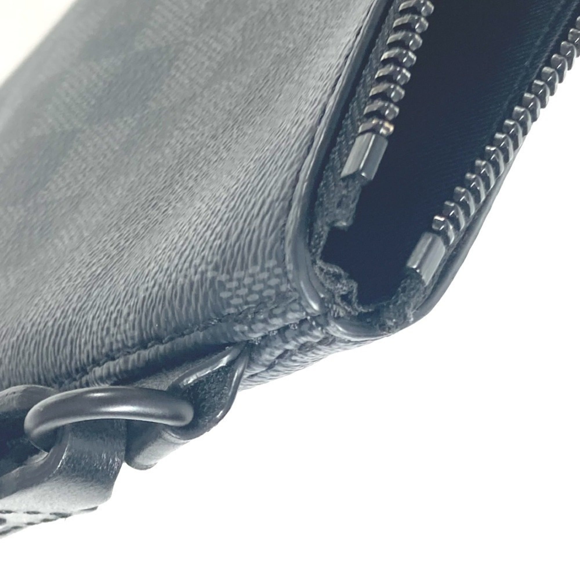 Louis Vuitton Black Damier Graphite Clutch Bag Pouch (Pre-Owned)