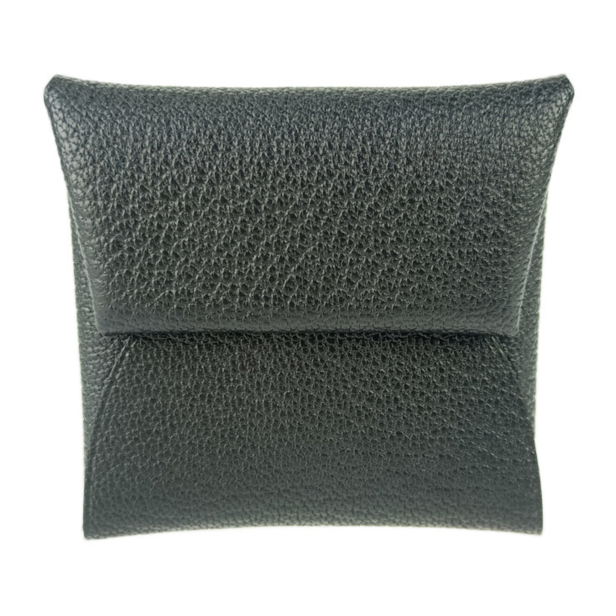 Hermes Black Chevre Leather Coin Purse/Coin Case (Pre-Owned)
