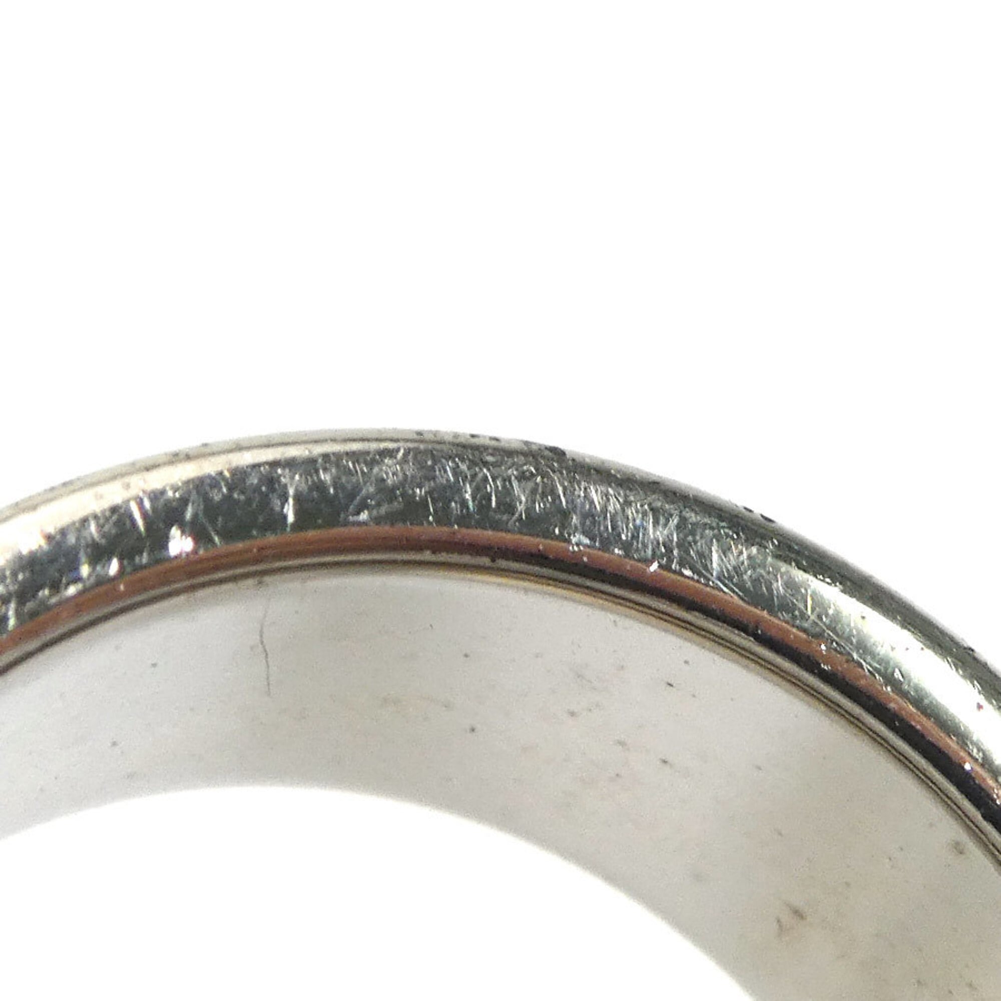 Louis Vuitton Black Damier Canvas Metal Band Ring (Pre-Owned)