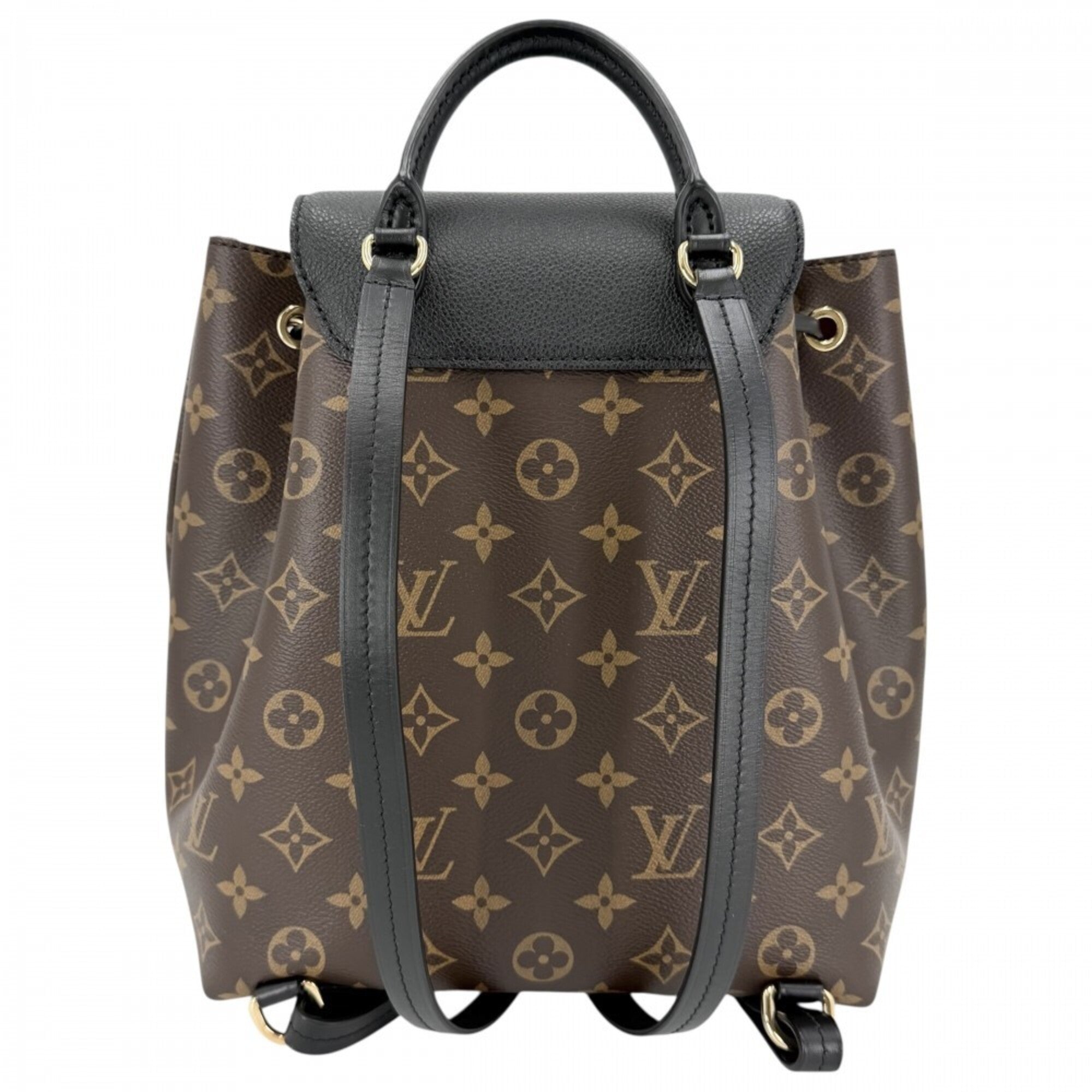 Louis Vuitton Black Brown Monogram Backpack (Pre-Owned)