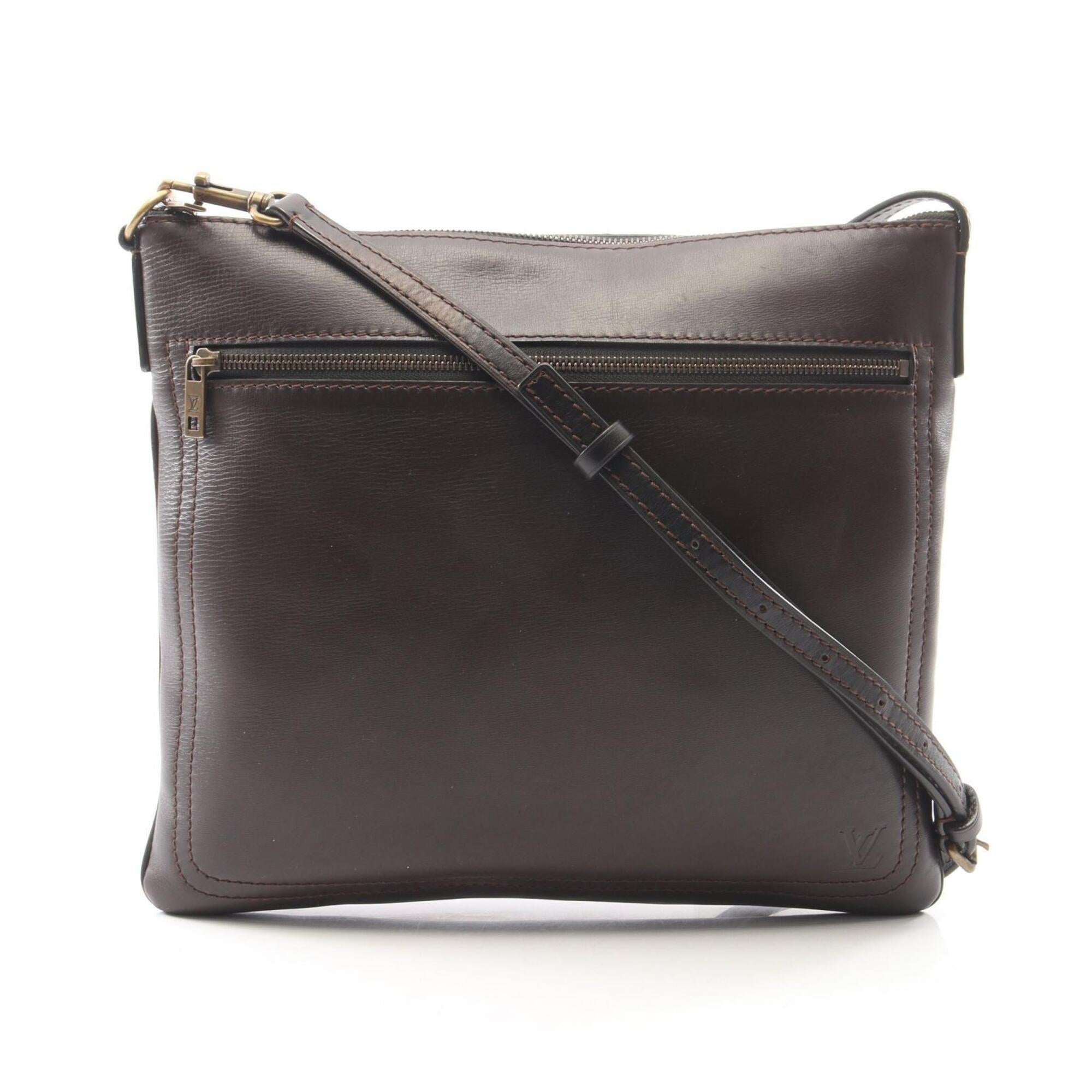 Louis Vuitton Brown Leather Handbag Shoulder Bag (Pre-Owned)