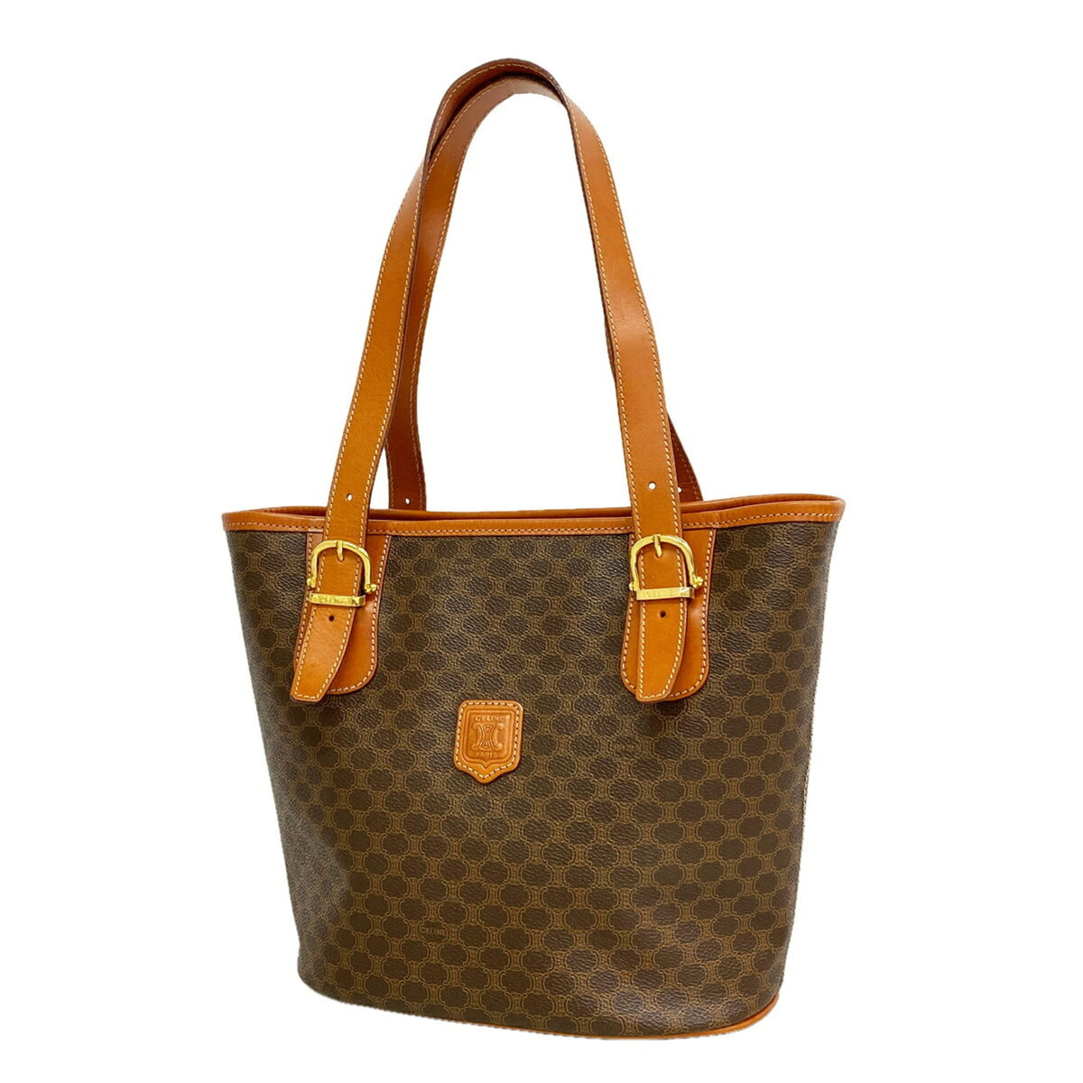 Celine Brown Pvc Tote Bag (Pre-Owned)