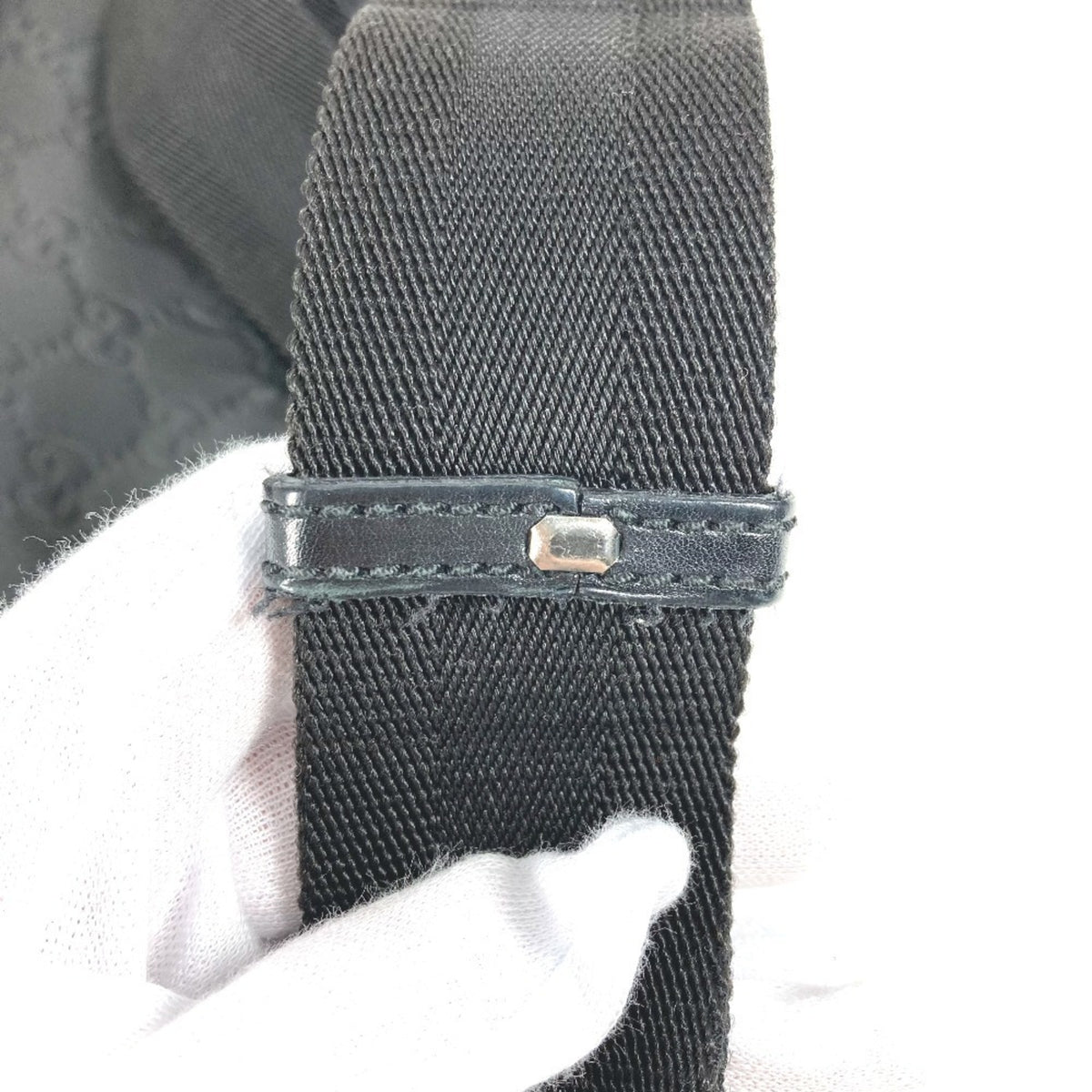 Gucci Black Leather Pochette Shoulder Bag Tote Bag (Pre-Owned)