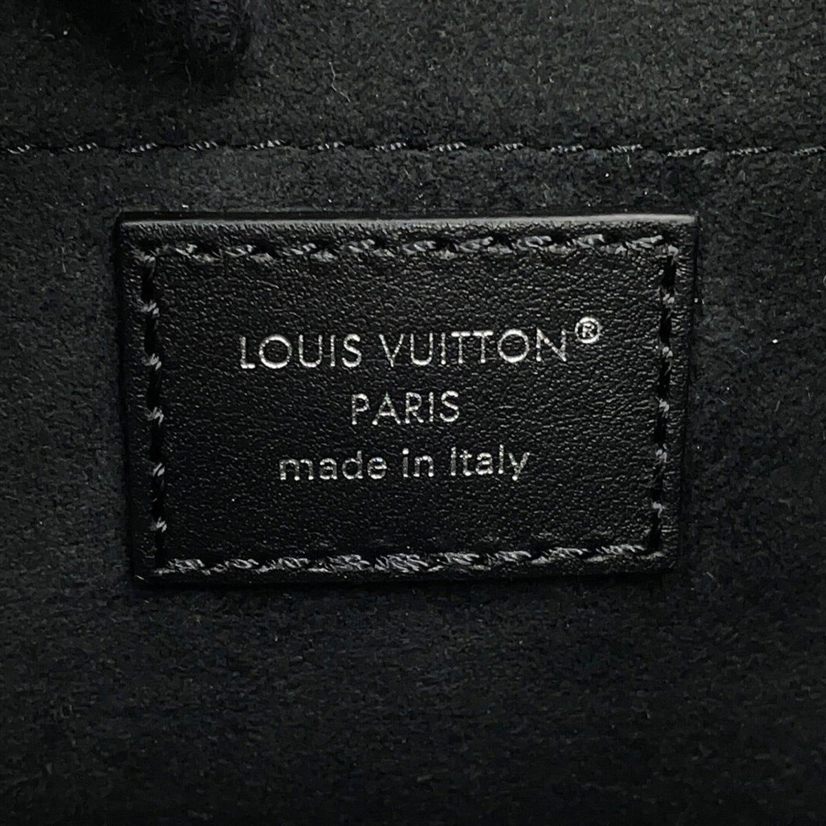Louis Vuitton Black Noir Leather Handbag (Pre-Owned)