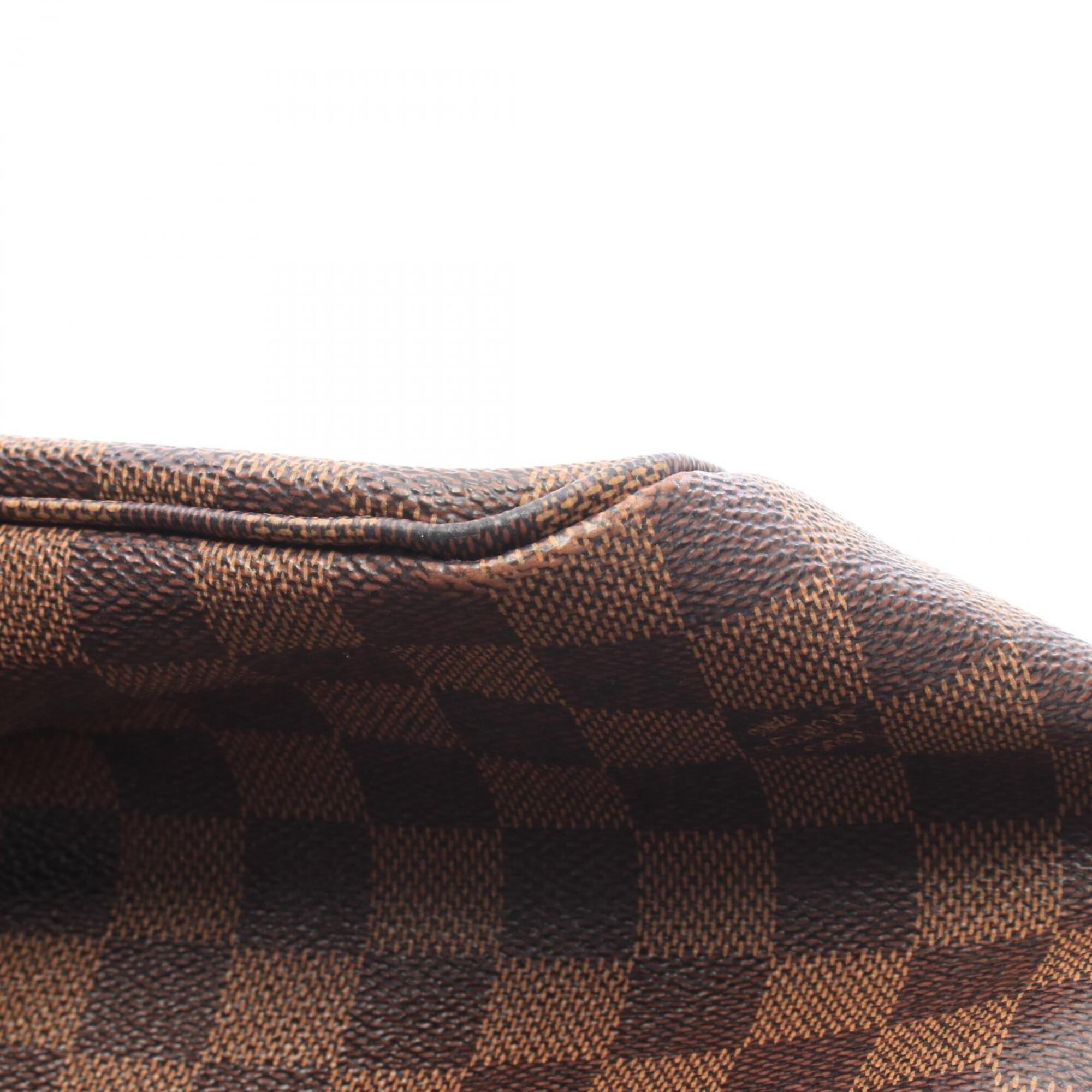Louis Vuitton Brown Coated Canvas Leather Handbag Tote Bag (Pre-Owned)