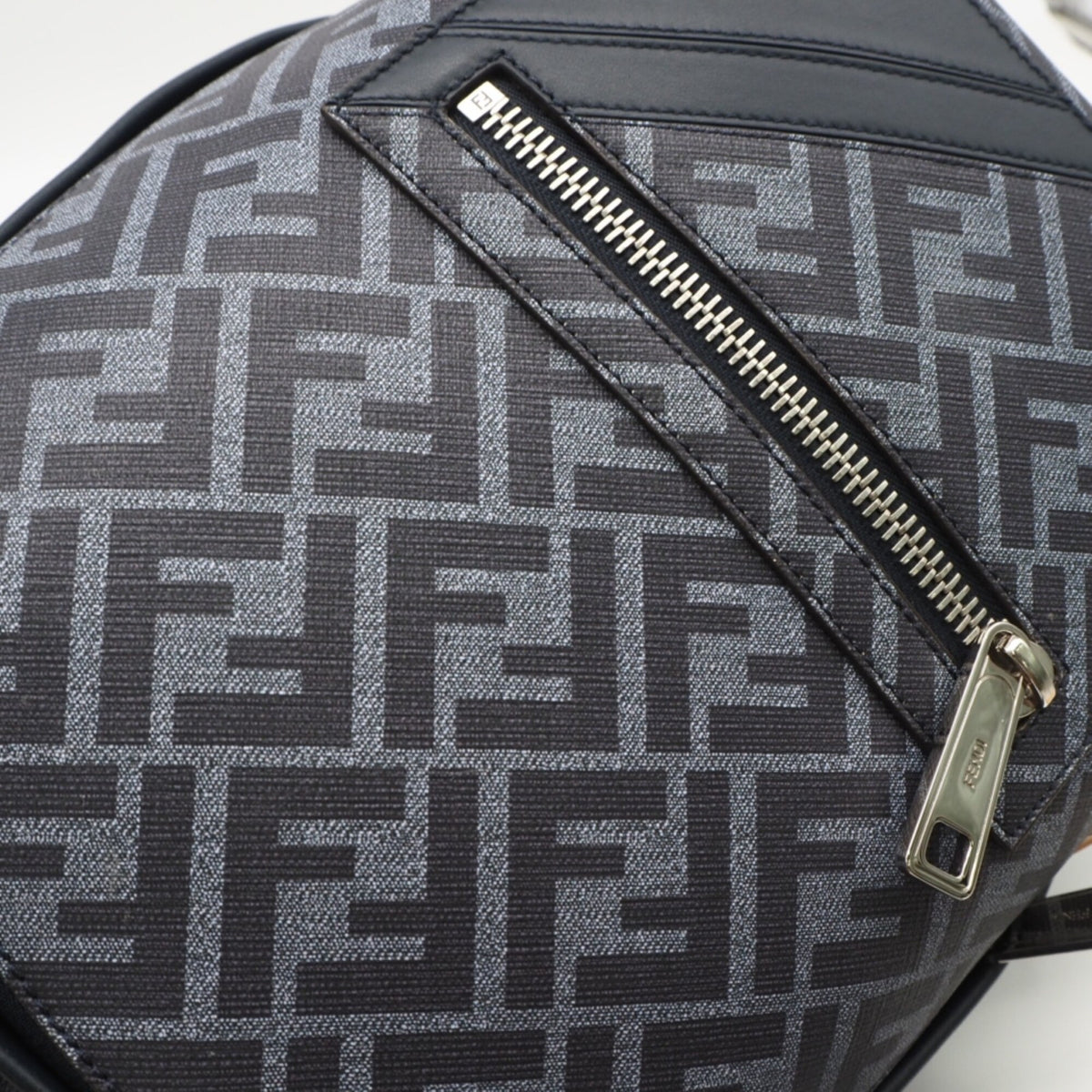 Fendi Blue Coated Canvas Backpack (Pre-Owned)