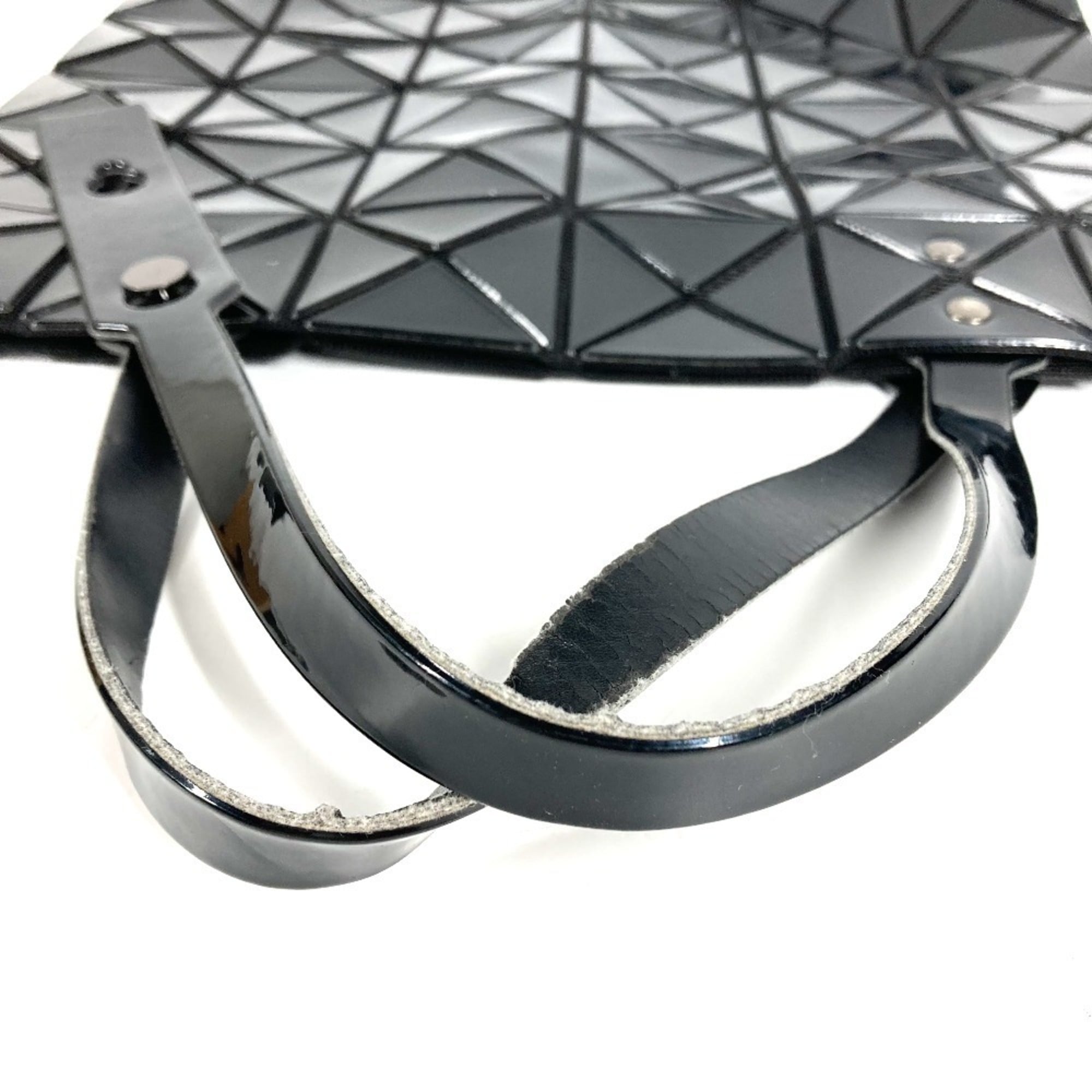 Issey Miyake Black Pvc Shoulder Bag Tote Bag (Pre-Owned)