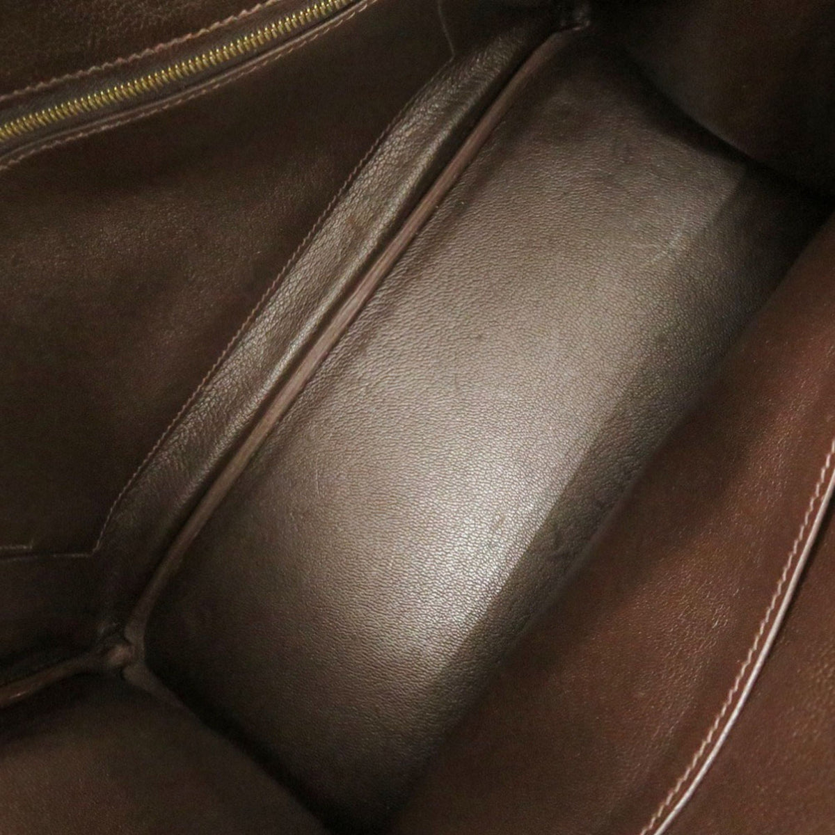 Hermes Chocolat Togo Leather Handbag (Pre-Owned)