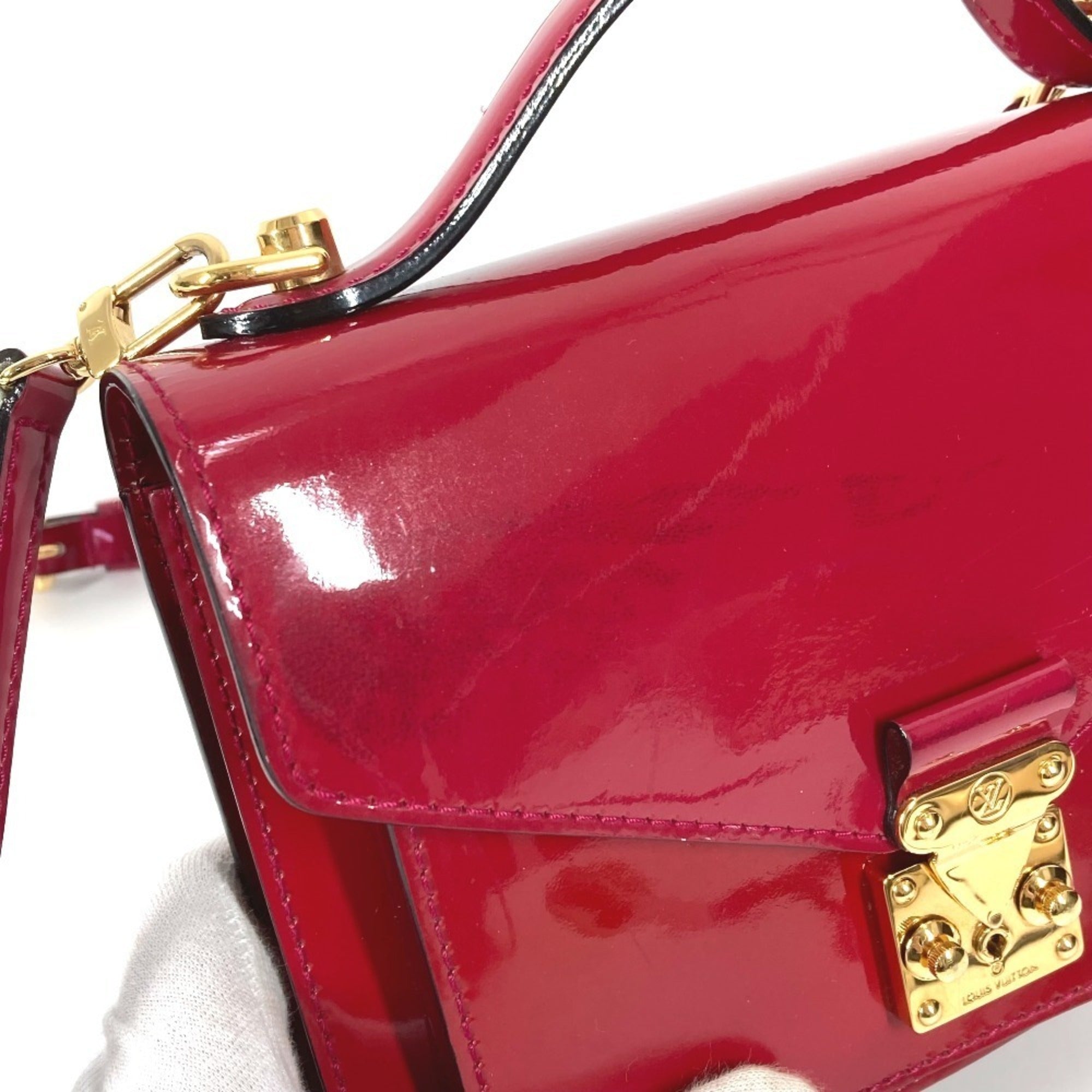 Louis Vuitton Indian Rose Purple Monogram Vernis Handbag Shoulder Bag (Pre-Owned)