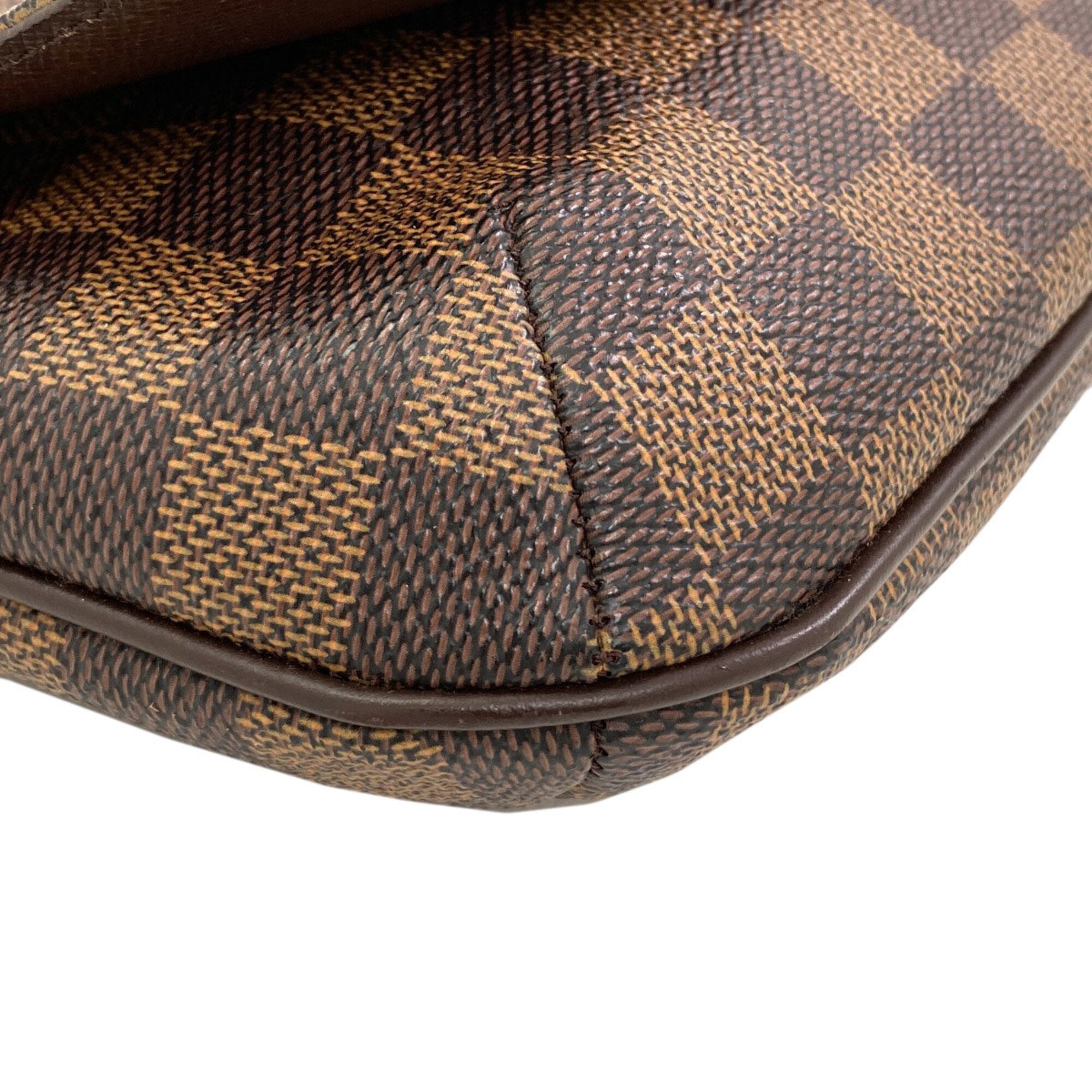 Louis Vuitton Damier Canvas Ebene Damier Canvas Shoulder Bag (Pre-Owned)