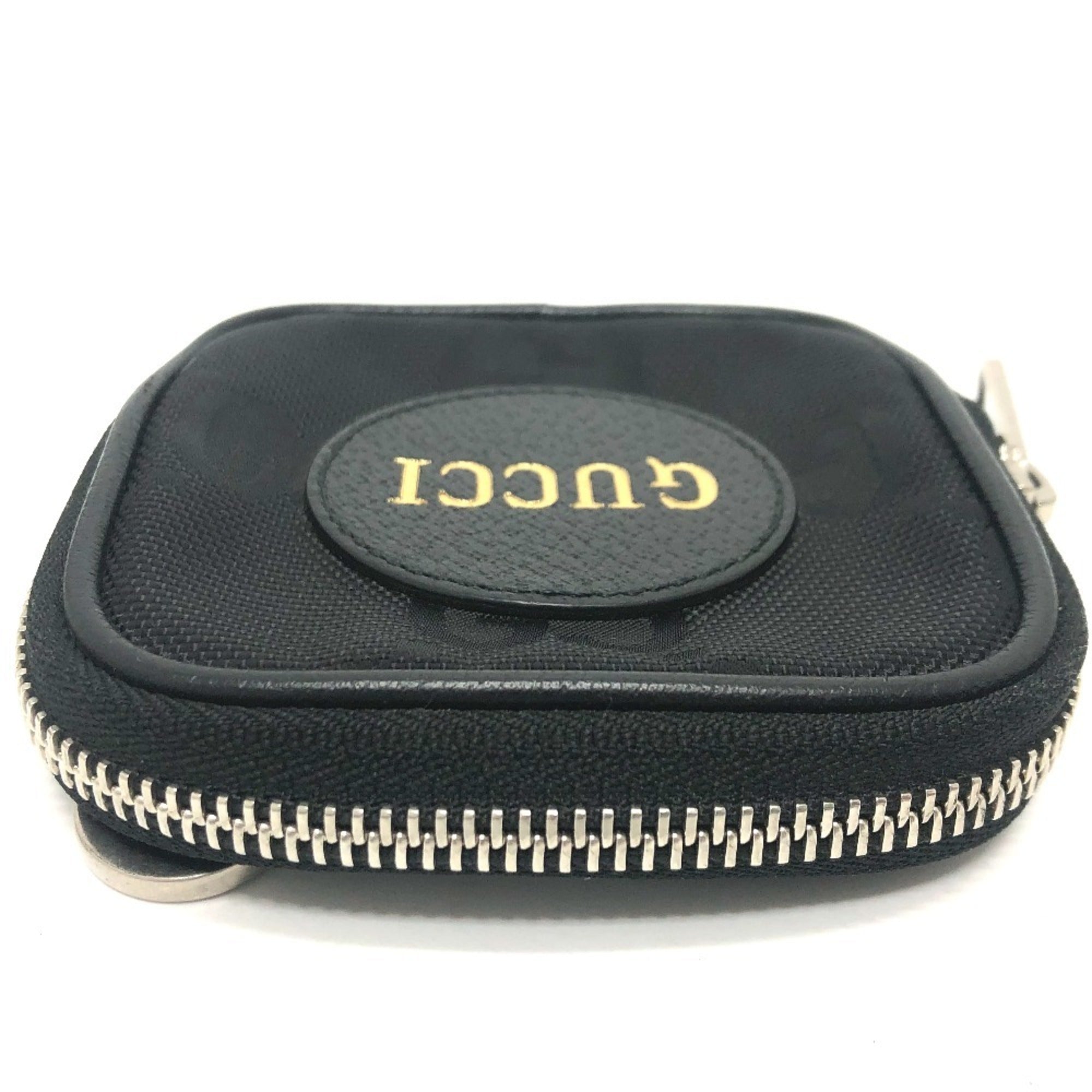 Gucci Black Gg Canvas Coin Purse/Coin Case (Pre-Owned)