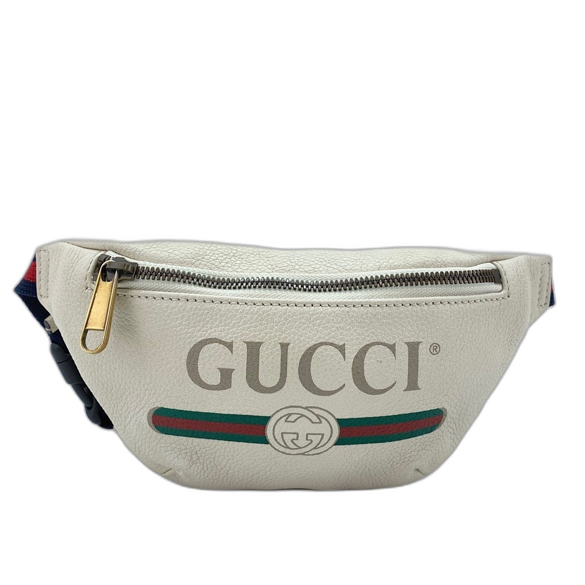 Gucci White Leather Sling Bag (Pre-Owned)
