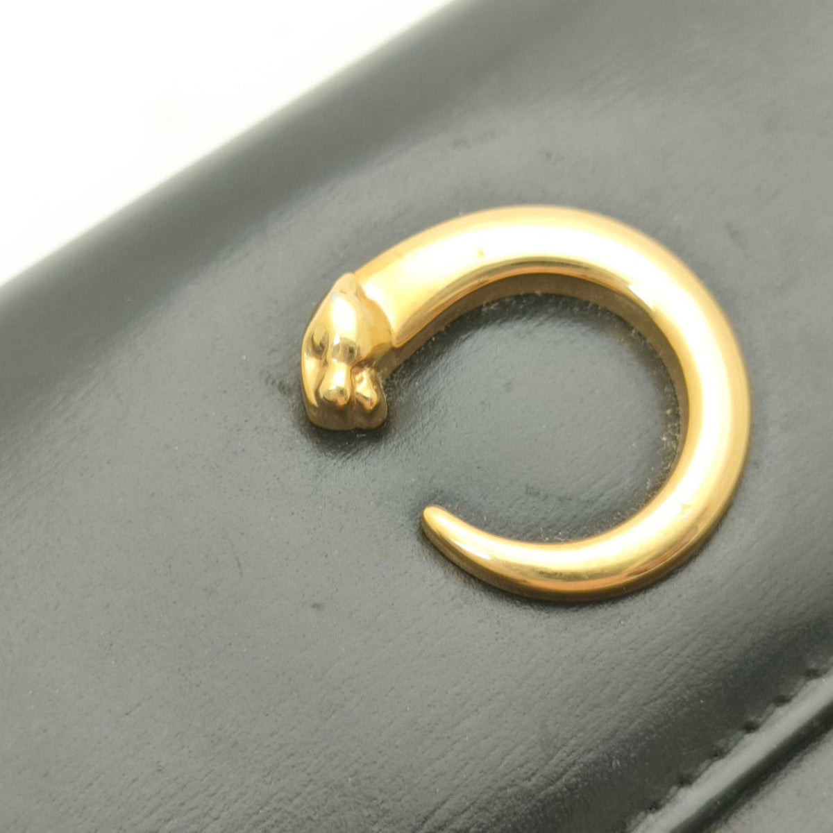 Cartier Black Leather Wallet (Tri-Fold) (Pre-Owned)