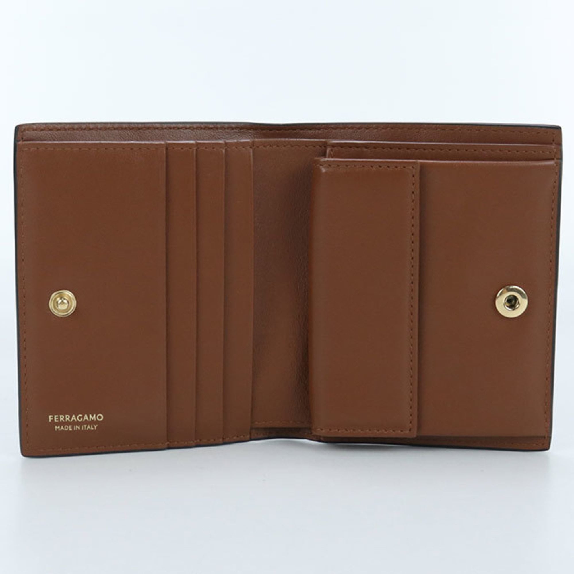 Salvatore Ferragamo Black Leather Long Wallet (Bi-Fold) (Pre-Owned)