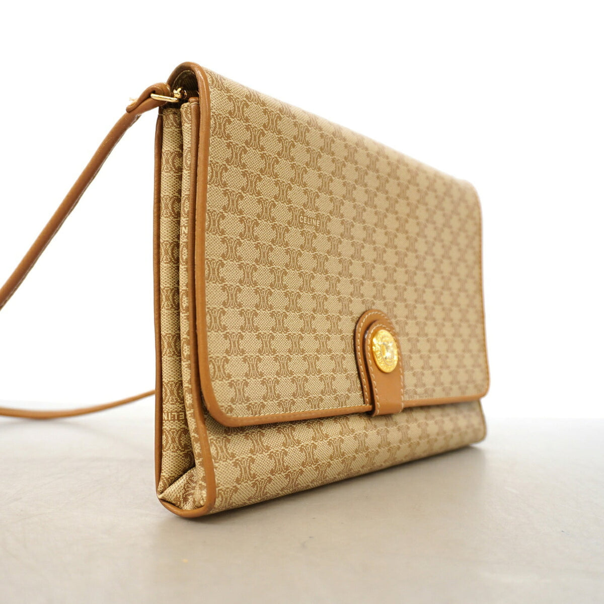 Celine Beige Pvc Shoulder Bag (Pre-Owned)