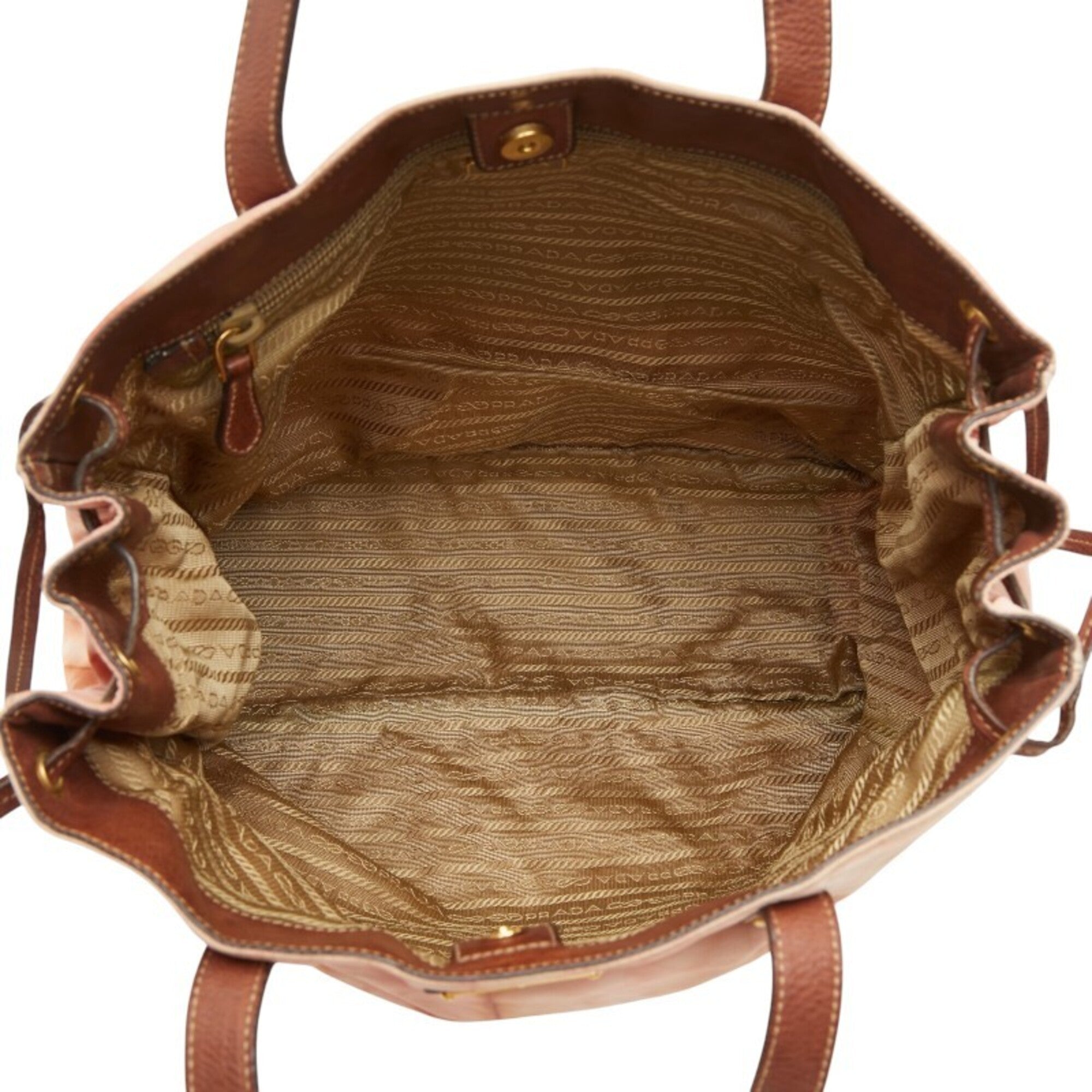 Prada Brown Nylon Tote Bag (Pre-Owned)