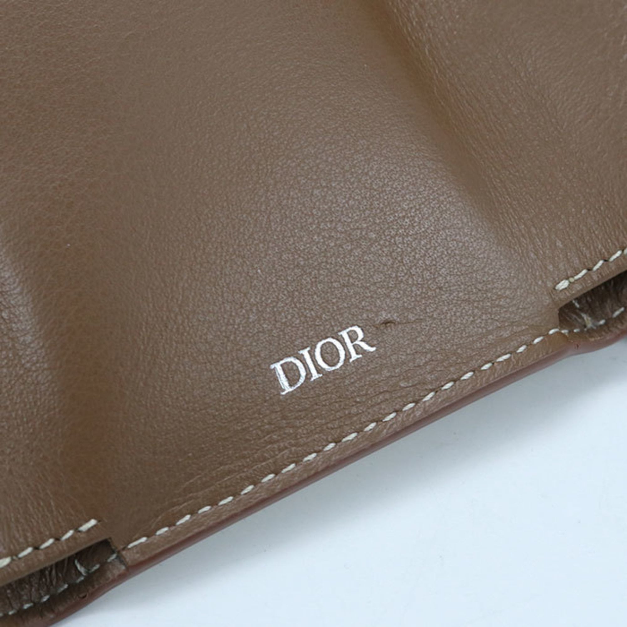 Christian Dior Brown Pvc Wallet (Tri-Fold) (Pre-Owned)