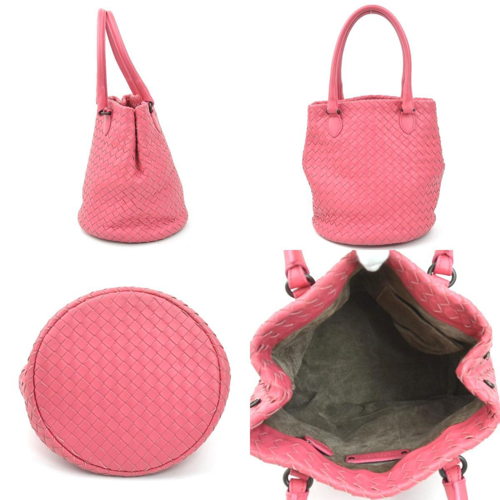 Bottega Veneta Pink Intrecciato Handbag (Pre-Owned)