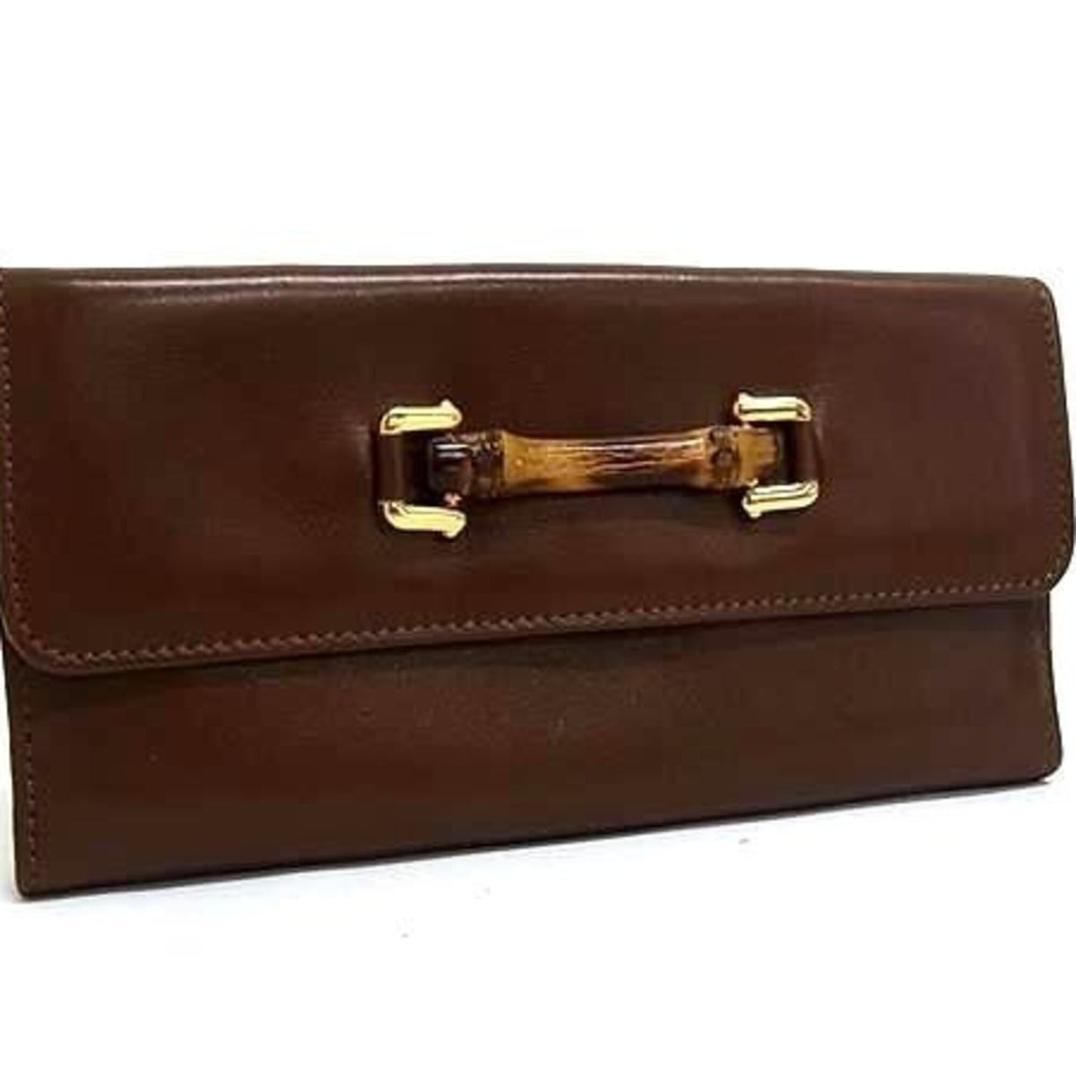 Gucci Brown Leather Coin Purse/Coin Case (Pre-Owned)