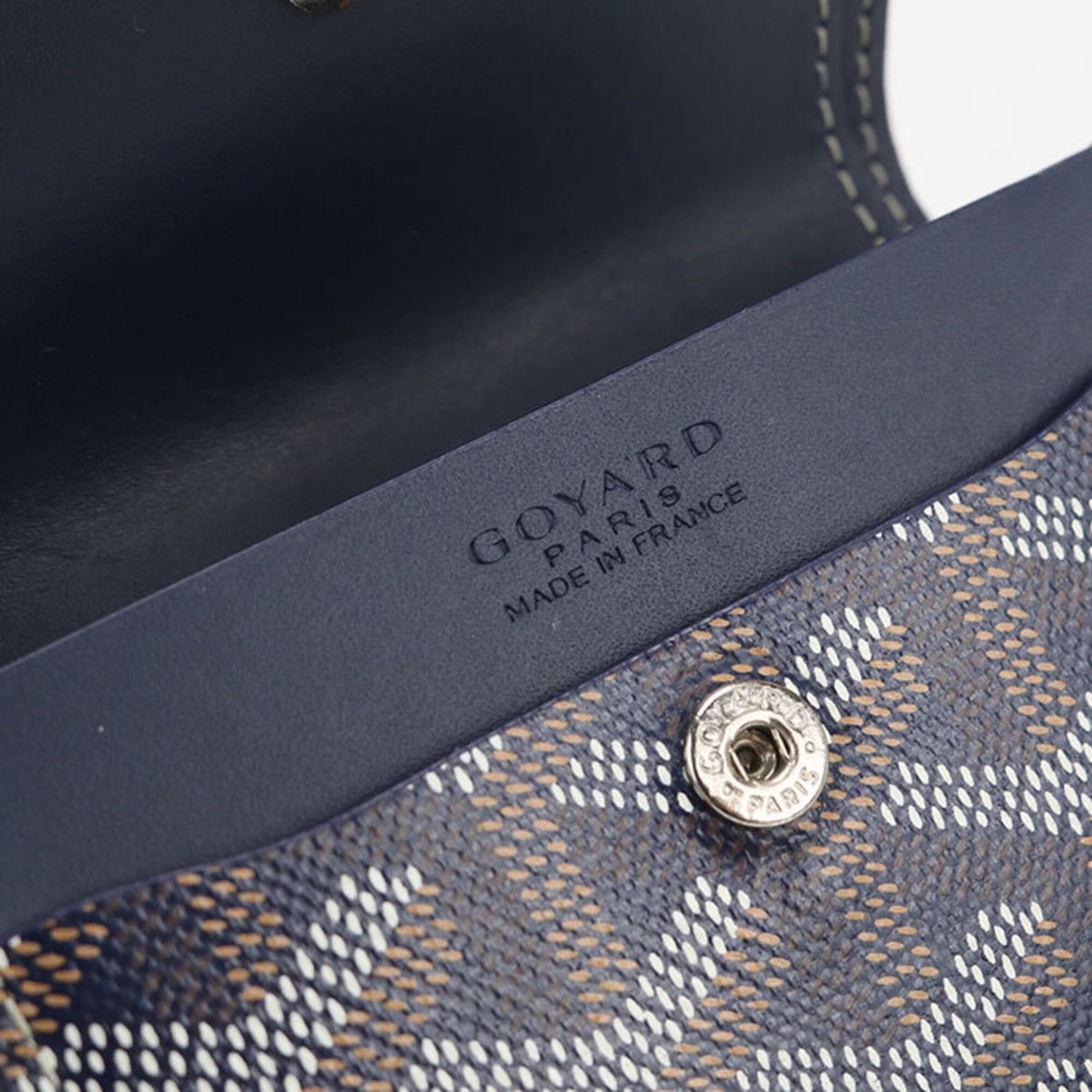 Goyard Navy Canvas Wallet (Bi-Fold) (Pre-Owned)