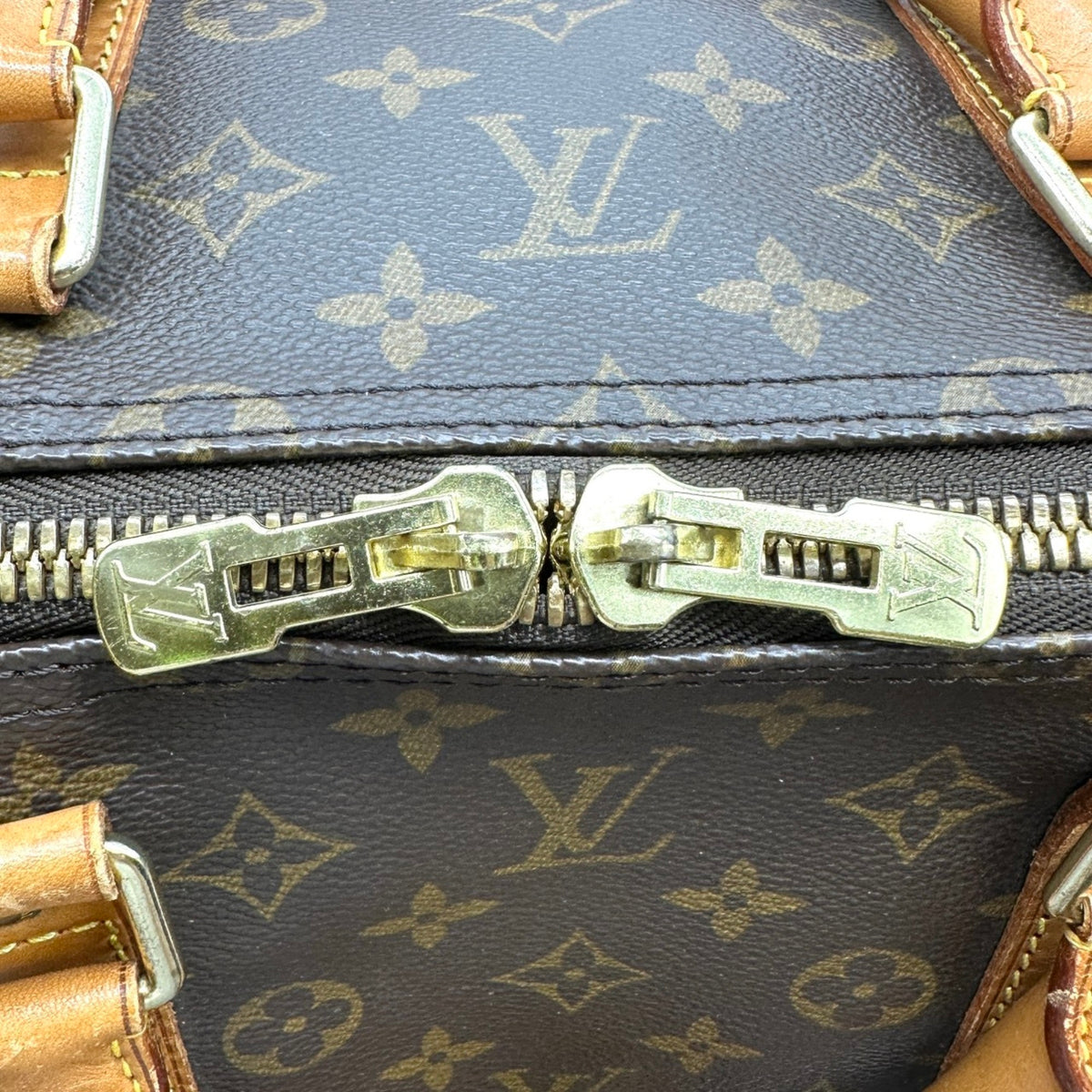 Louis Vuitton Brown Monogram Canvas Boston Bag (Pre-Owned)