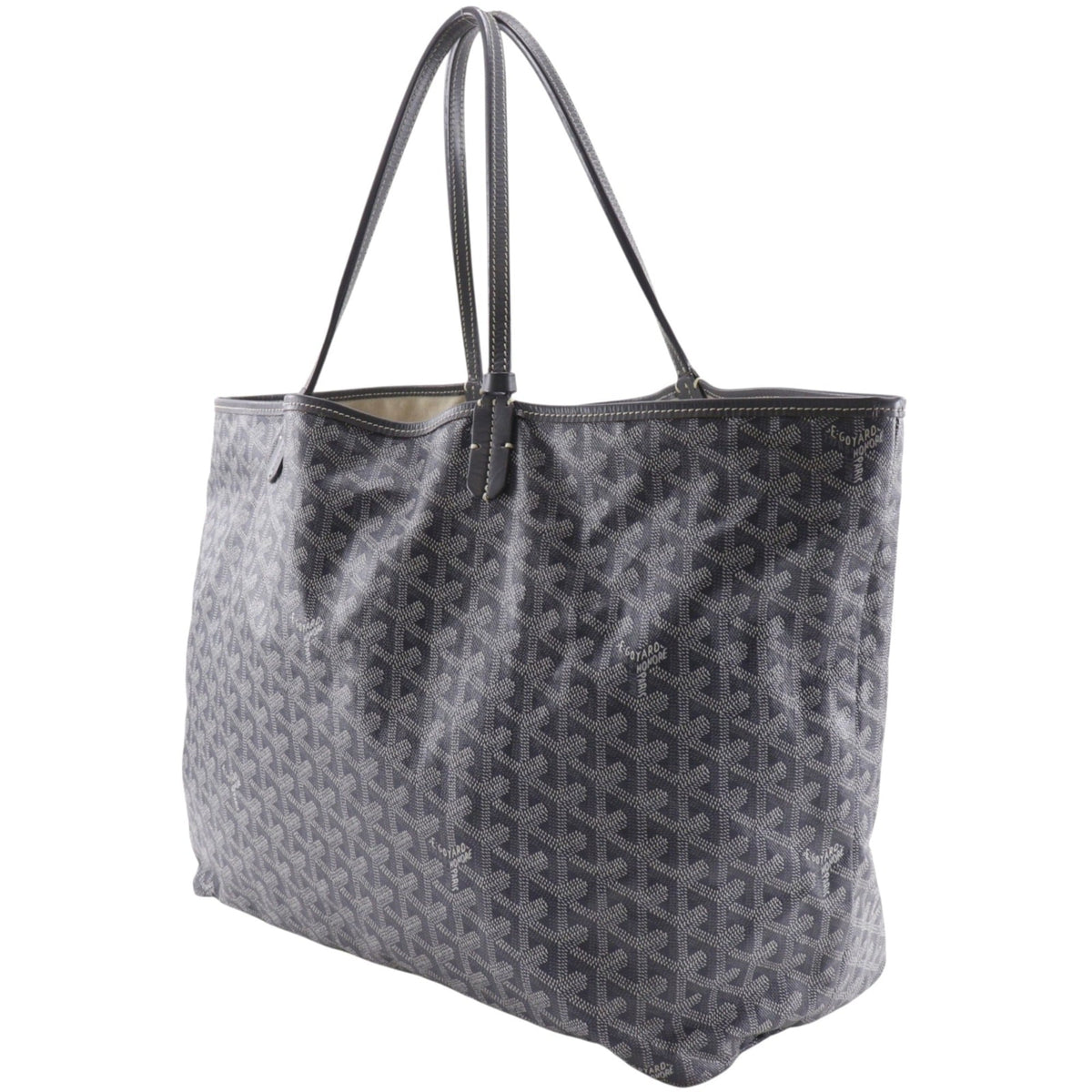 Goyard Saint Louis Gray Pvc Tote Bag (Pre-Owned)